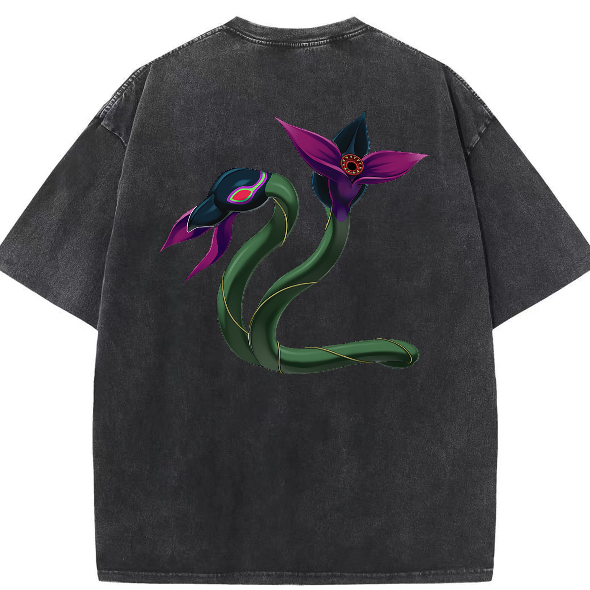 （画像用） 遊☆戯☆王 Yu-Gi-Oh! 綿100% ヴィンテージ風 半袖Tシャツ（背面プリント）