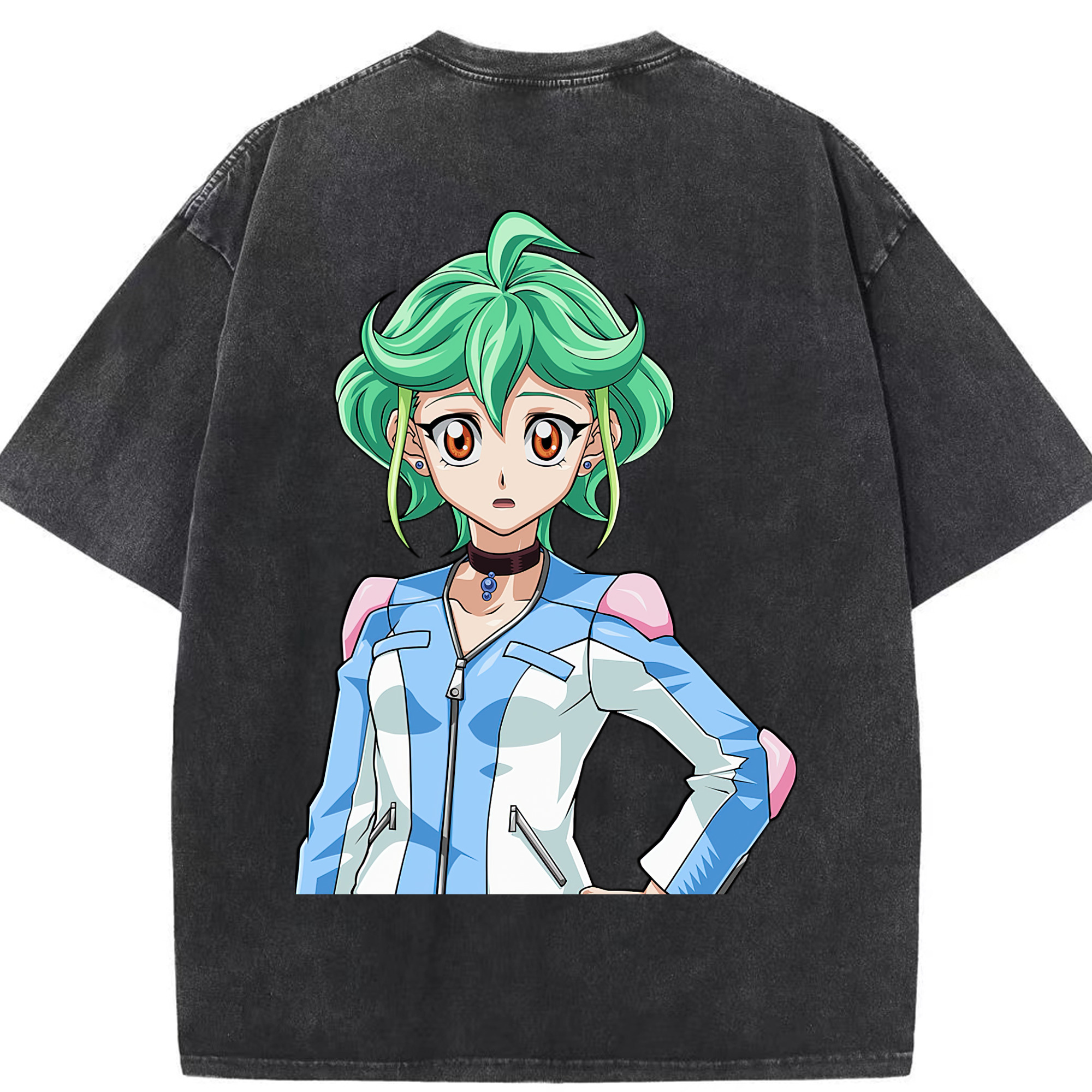 （画像用） 遊☆戯☆王 Yu-Gi-Oh! 綿100% ヴィンテージ風 半袖Tシャツ（背面プリント）