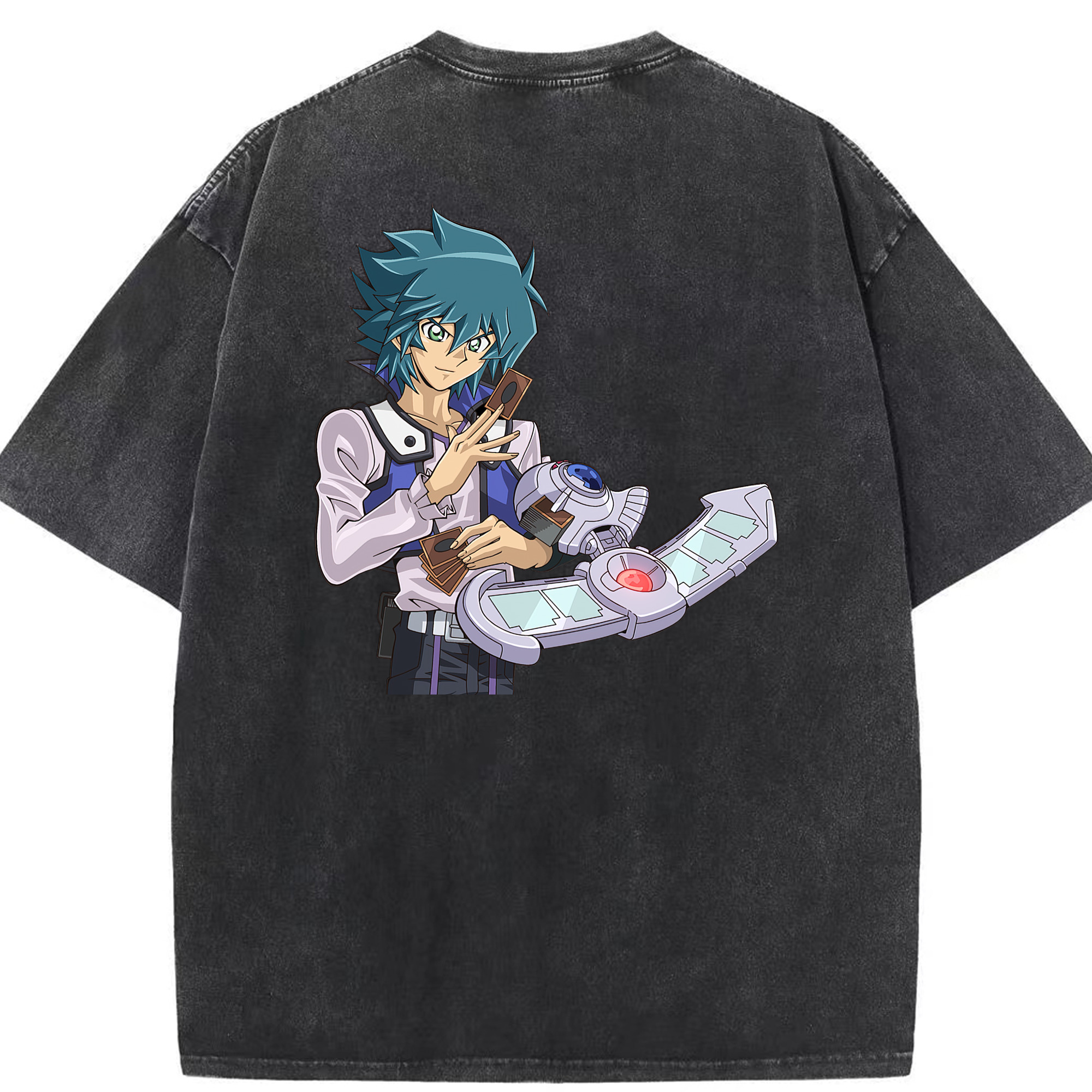 （画像用） 遊☆戯☆王 Yu-Gi-Oh! 綿100% ヴィンテージ風 半袖Tシャツ（背面プリント）
