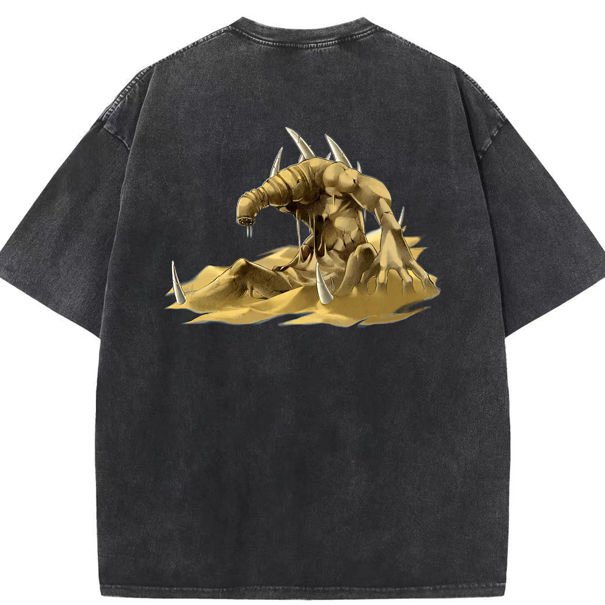 （画像用） 遊☆戯☆王 Yu-Gi-Oh! 綿100% ヴィンテージ風 半袖Tシャツ（背面プリント）