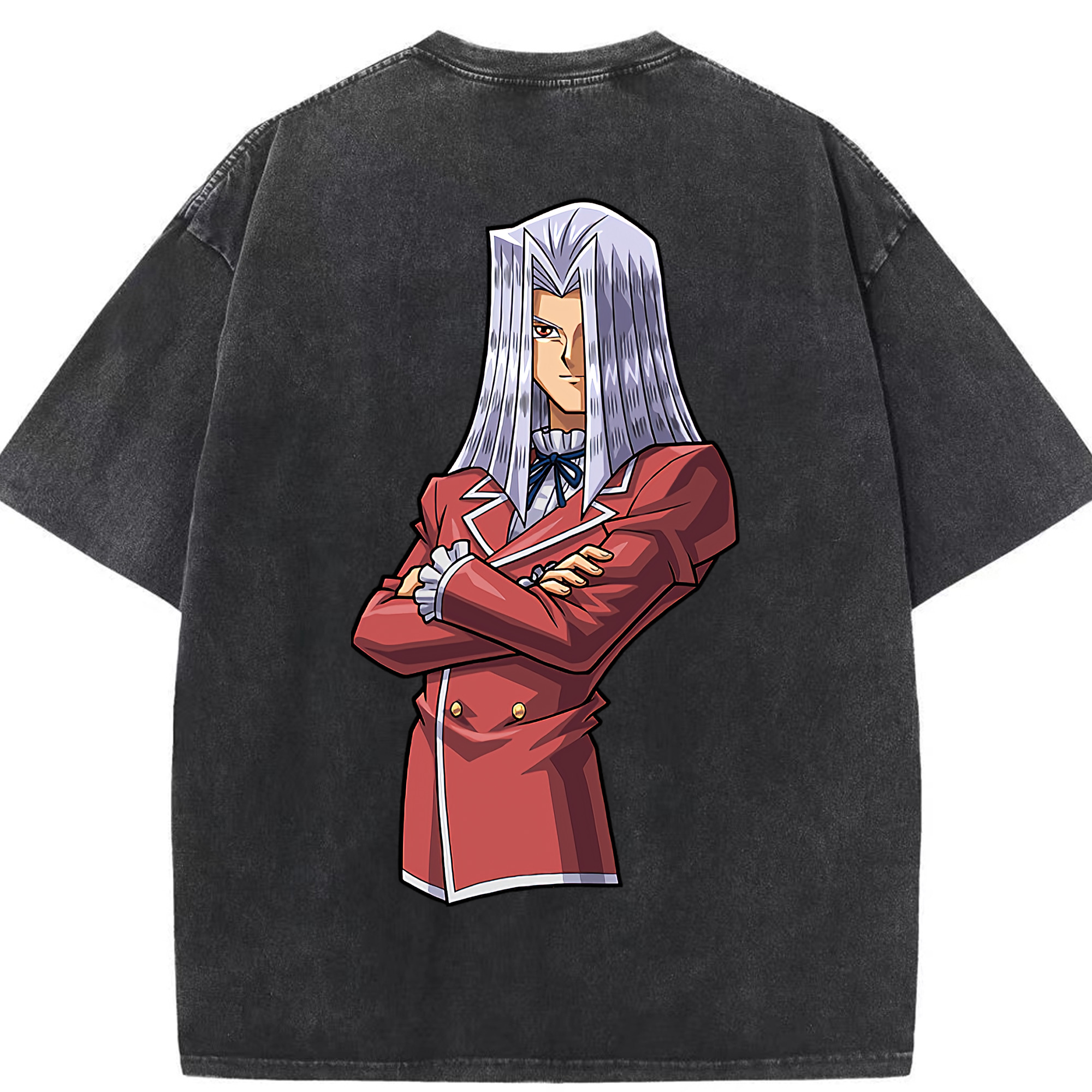 （画像用） 遊☆戯☆王 Yu-Gi-Oh! 綿100% ヴィンテージ風 半袖Tシャツ（背面プリント）