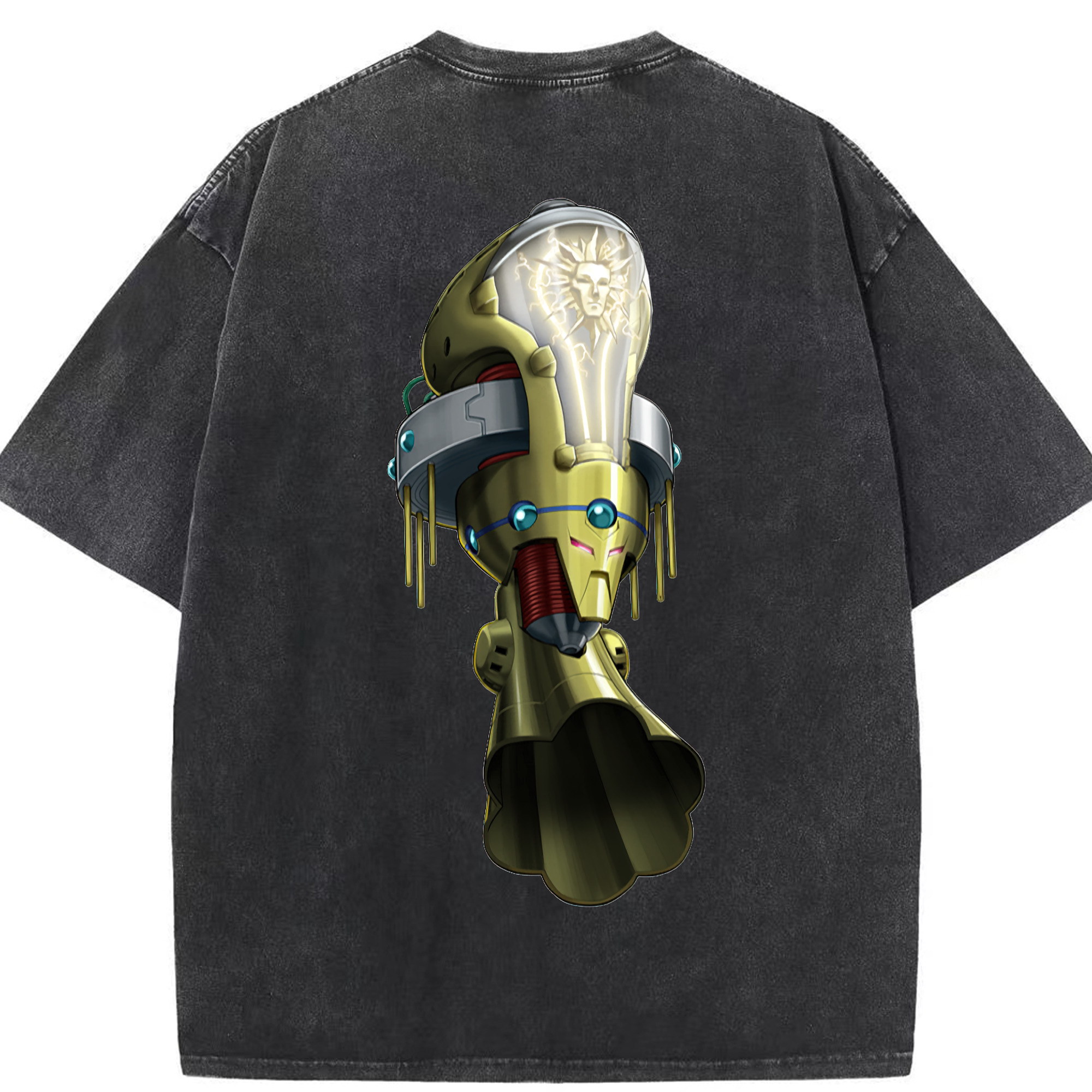 （画像用） 遊☆戯☆王 Yu-Gi-Oh! 綿100% ヴィンテージ風 半袖Tシャツ（背面プリント）