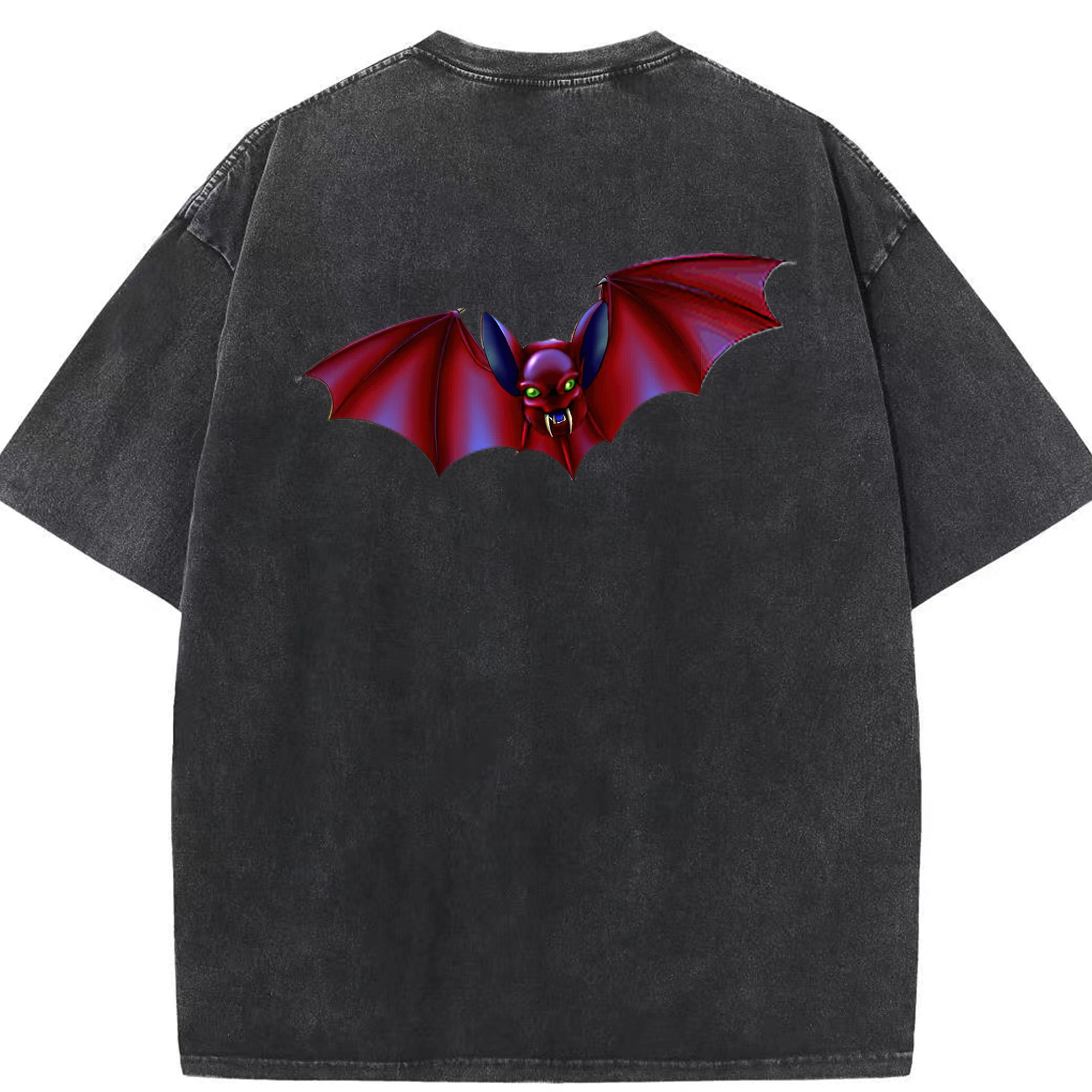 （画像用） 遊☆戯☆王 Yu-Gi-Oh! 綿100% ヴィンテージ風 半袖Tシャツ（背面プリント）