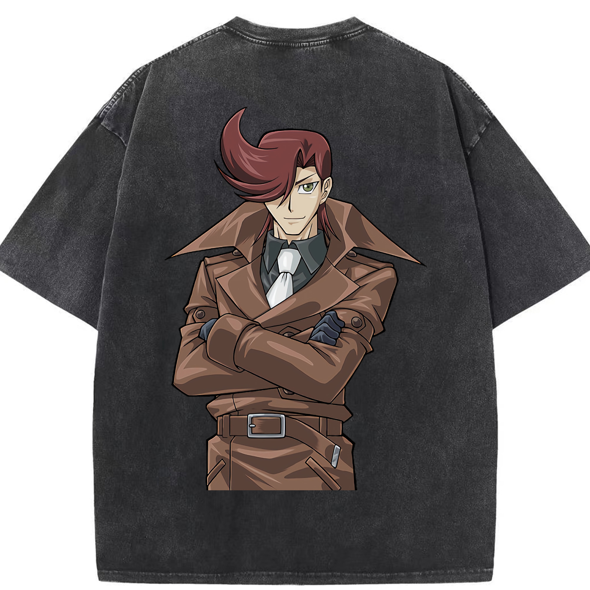 （画像用） 遊☆戯☆王 Yu-Gi-Oh! 綿100% ヴィンテージ風 半袖Tシャツ（背面プリント）