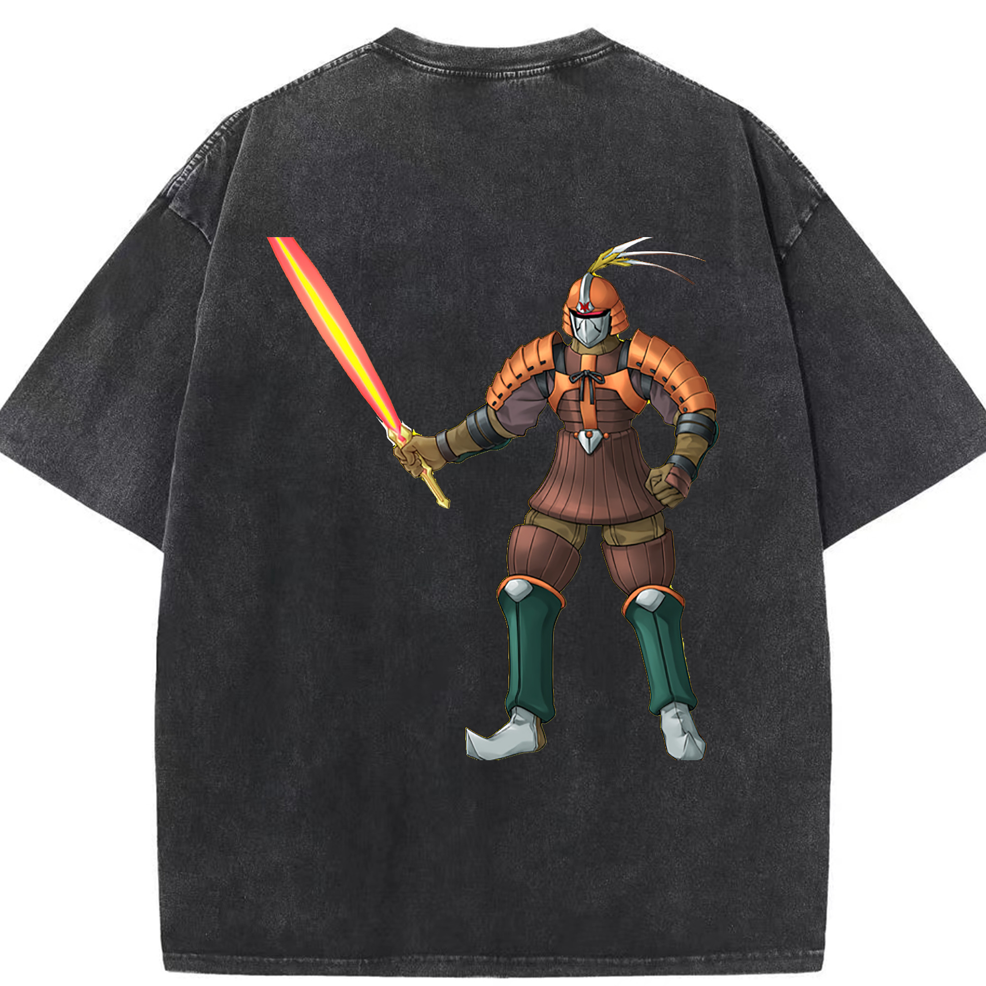 （画像用） 遊☆戯☆王 Yu-Gi-Oh! 綿100% ヴィンテージ風 半袖Tシャツ（背面プリント）