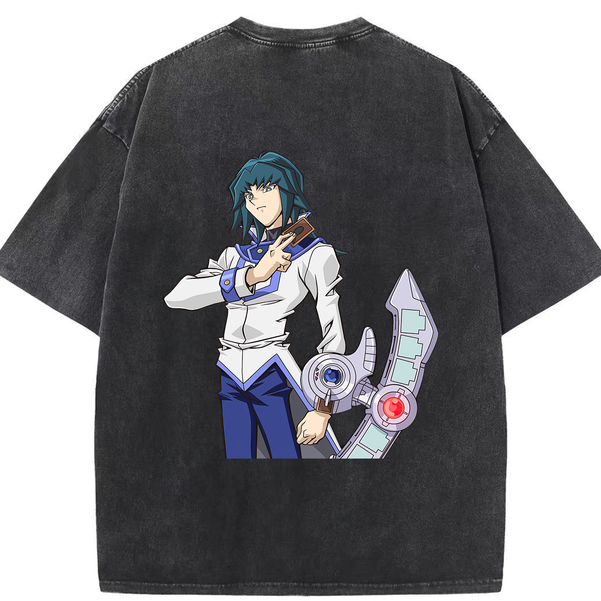 （画像用） 遊☆戯☆王 Yu-Gi-Oh! 綿100% ヴィンテージ風 半袖Tシャツ（背面プリント）