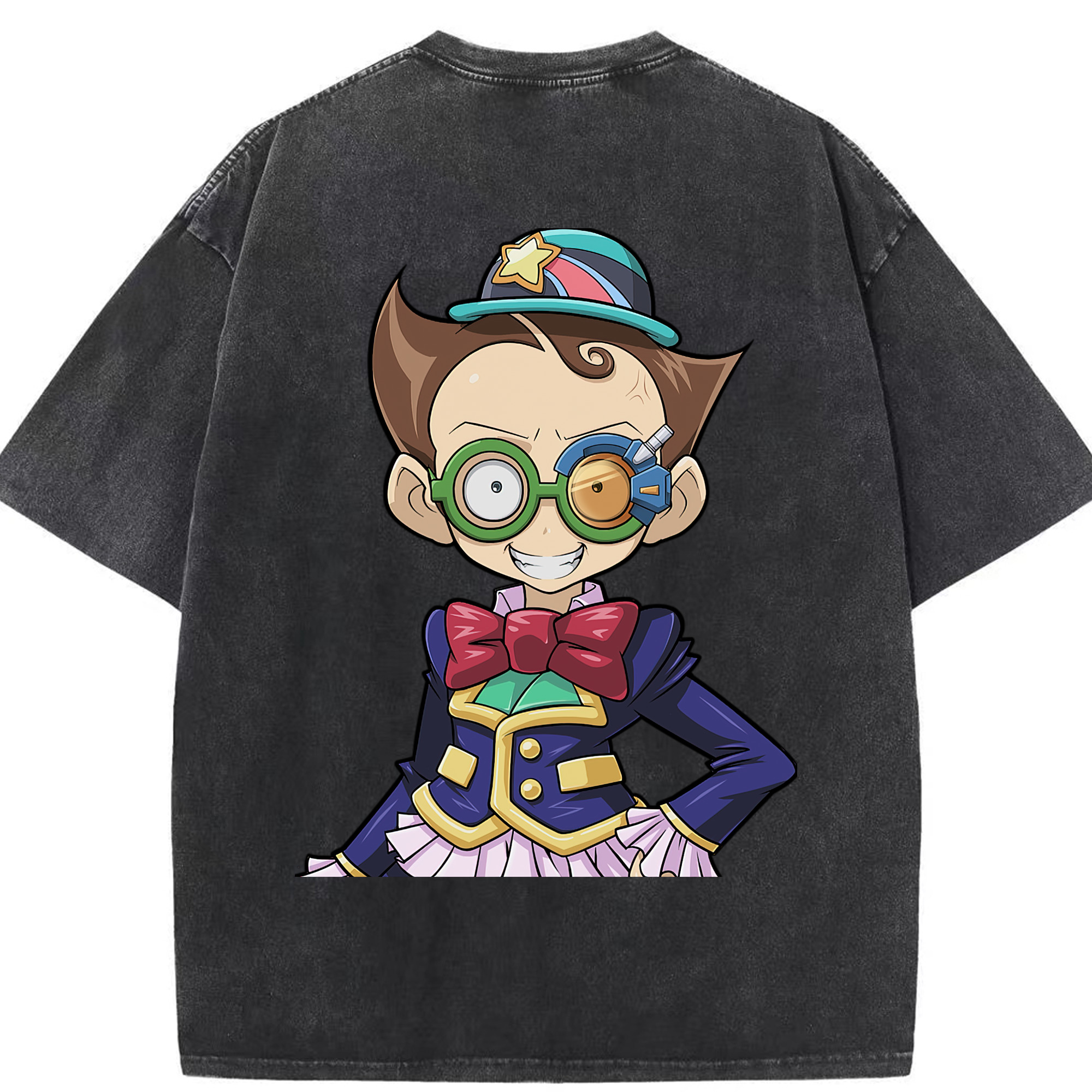 （画像用） 遊☆戯☆王 Yu-Gi-Oh! 綿100% ヴィンテージ風 半袖Tシャツ（背面プリント）