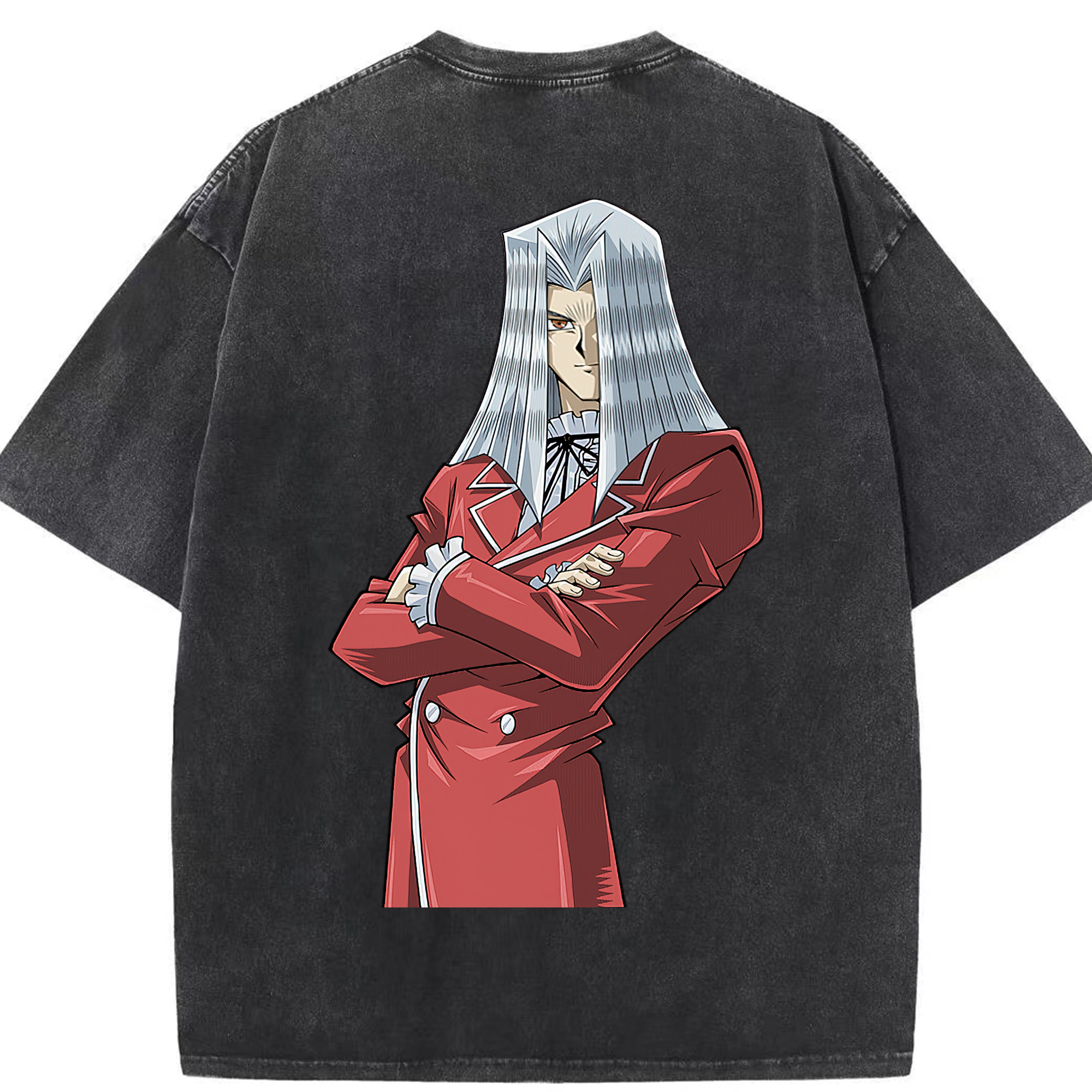 （画像用） 遊☆戯☆王 Yu-Gi-Oh! 綿100% ヴィンテージ風 半袖Tシャツ（背面プリント）