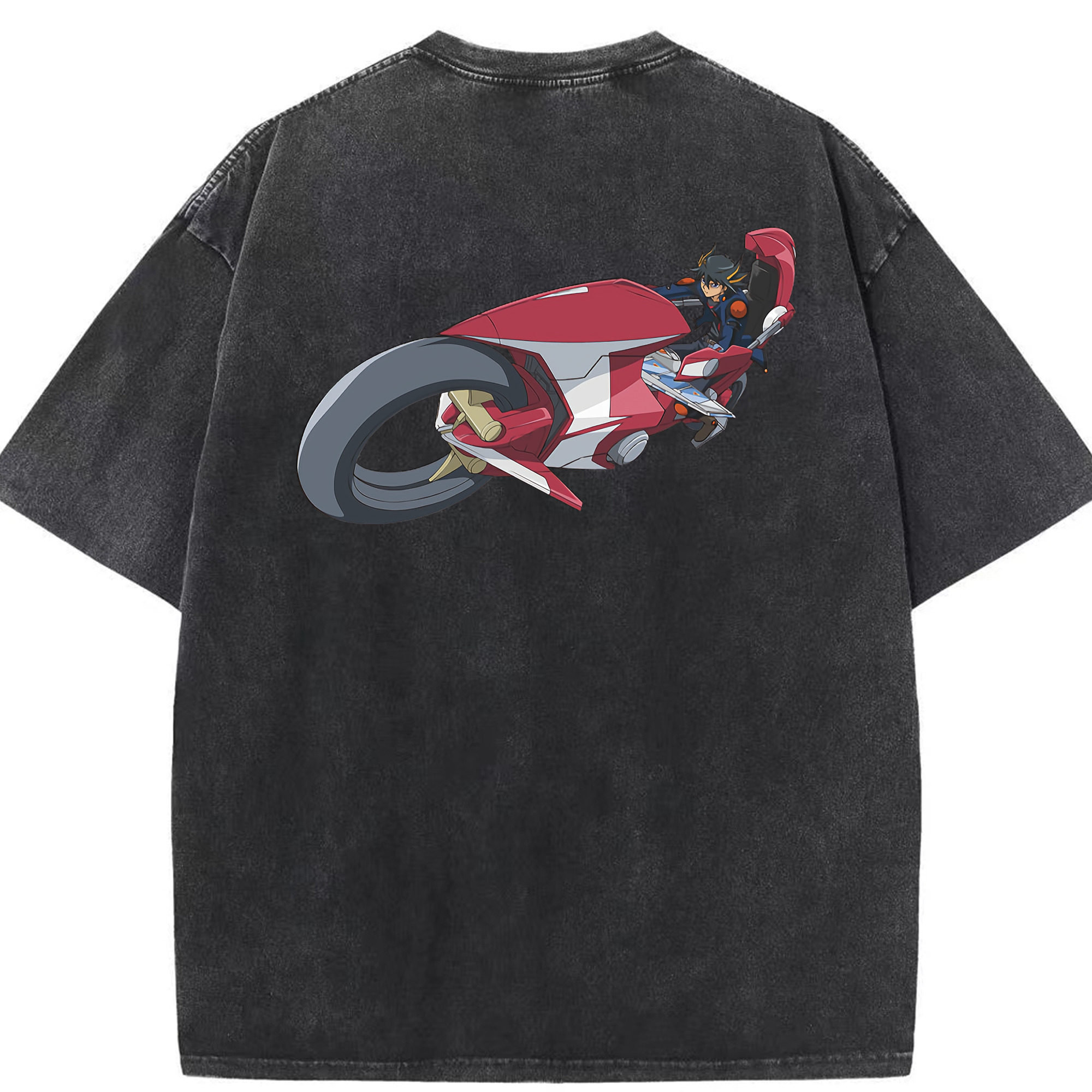 （画像用） 遊☆戯☆王 Yu-Gi-Oh! 綿100% ヴィンテージ風 半袖Tシャツ（背面プリント）