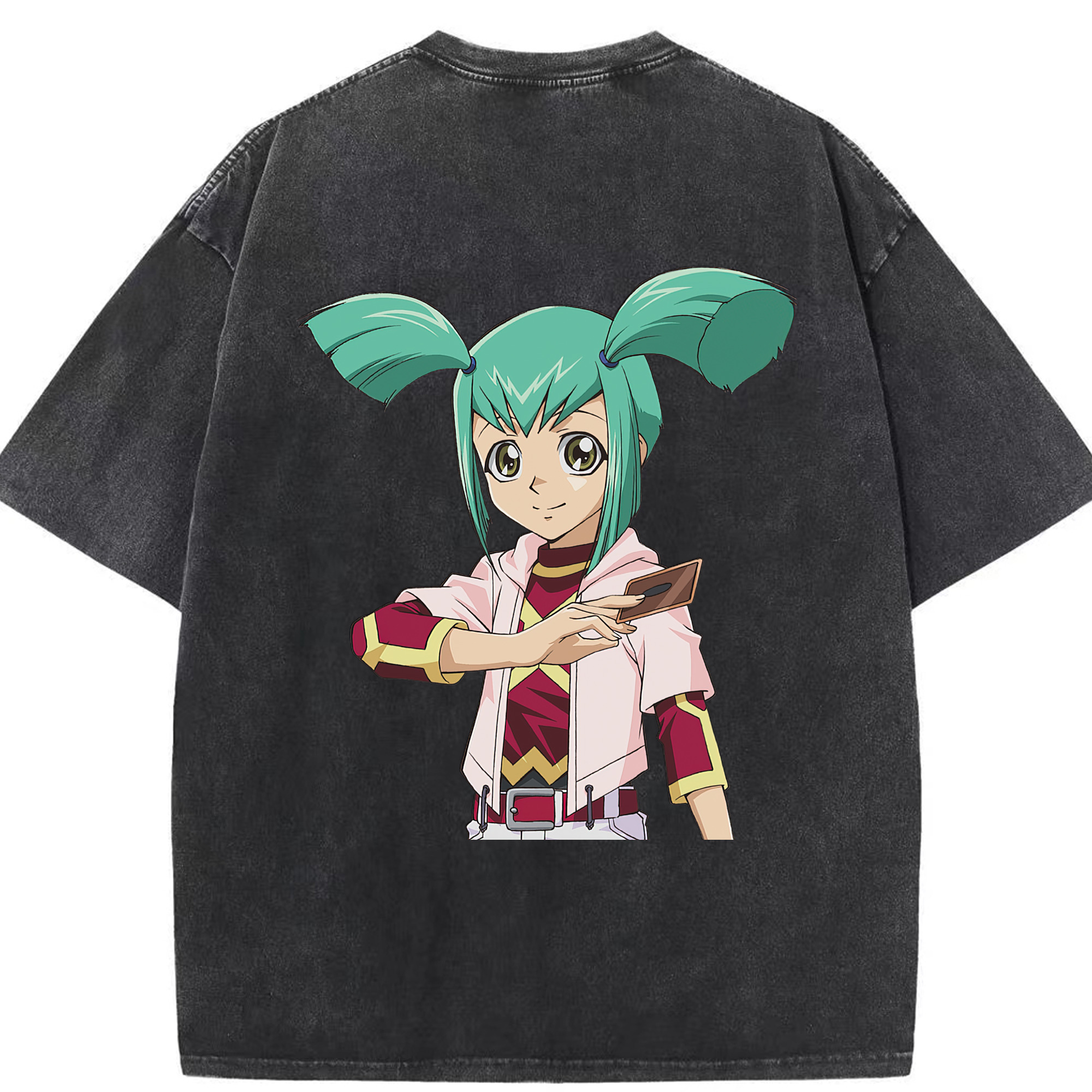 （画像用） 遊☆戯☆王 Yu-Gi-Oh! 綿100% ヴィンテージ風 半袖Tシャツ（背面プリント）