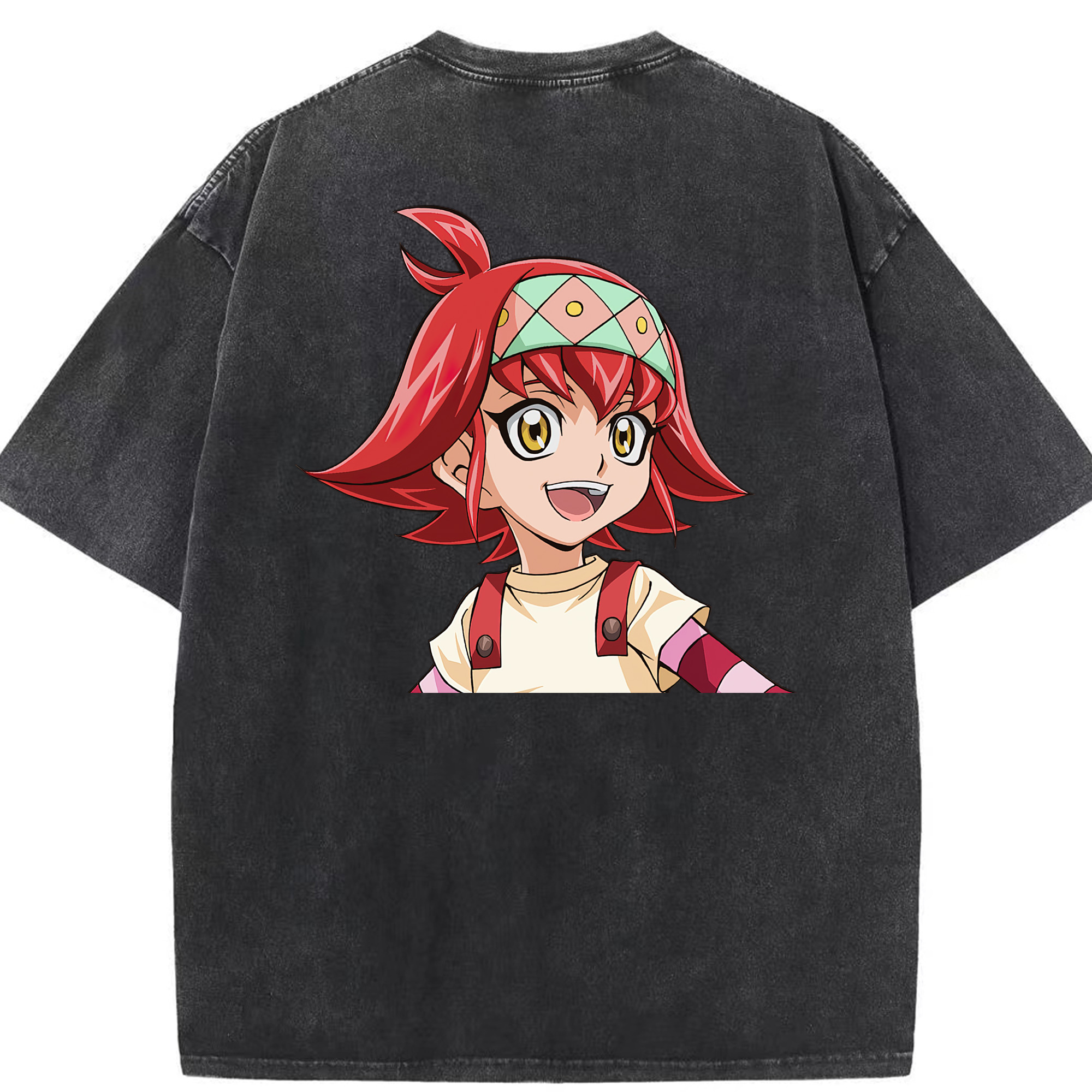 （画像用） 遊☆戯☆王 Yu-Gi-Oh! 綿100% ヴィンテージ風 半袖Tシャツ（背面プリント）