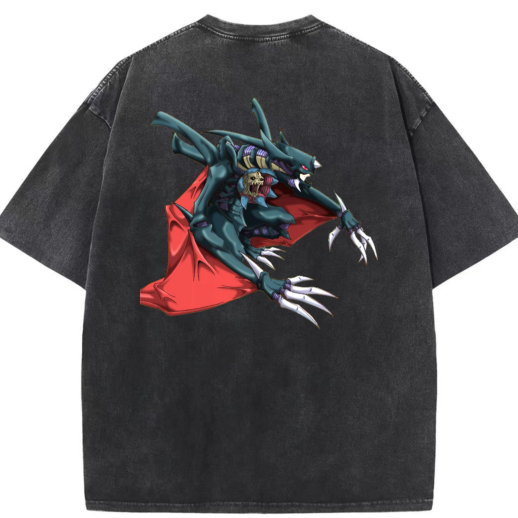 （画像用） 遊☆戯☆王 Yu-Gi-Oh! 綿100% ヴィンテージ風 半袖Tシャツ（背面プリント）