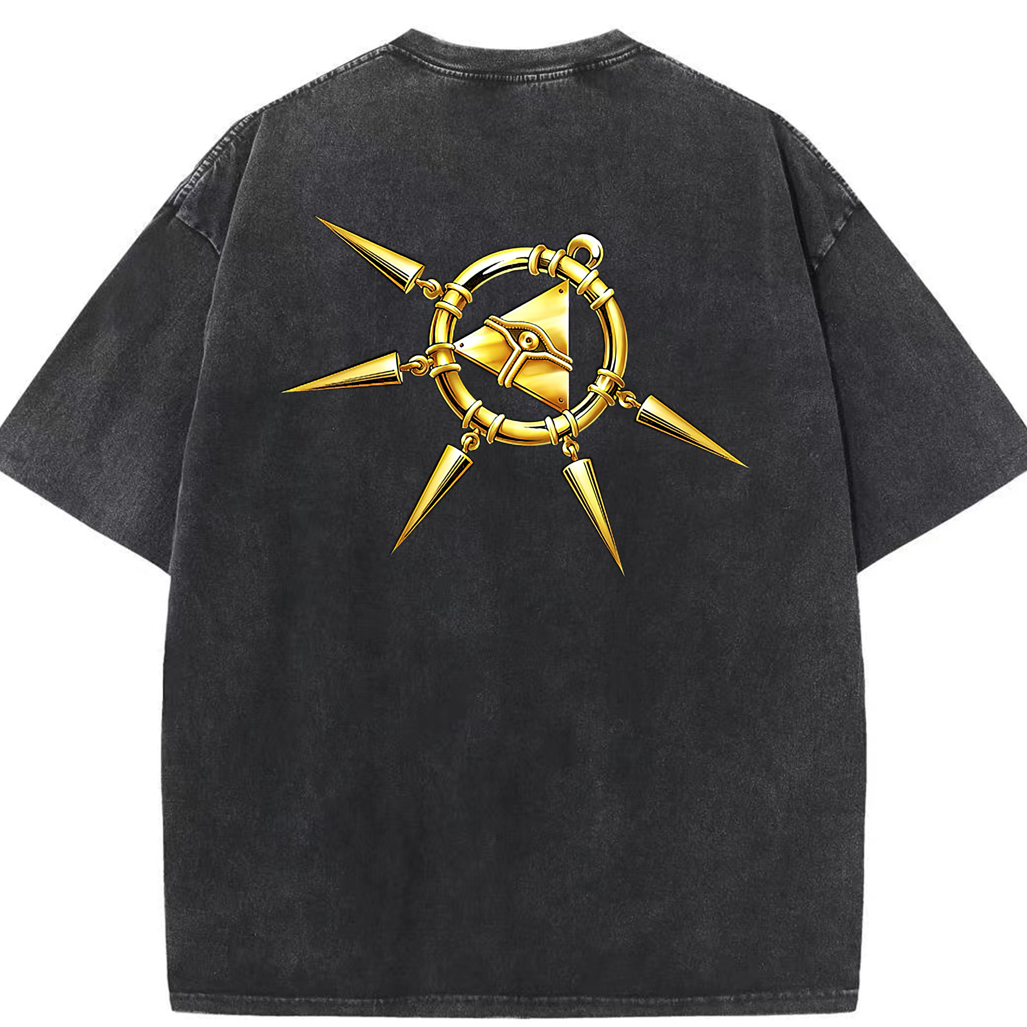 （画像用） 遊☆戯☆王 Yu-Gi-Oh! 綿100% ヴィンテージ風 半袖Tシャツ（背面プリント）