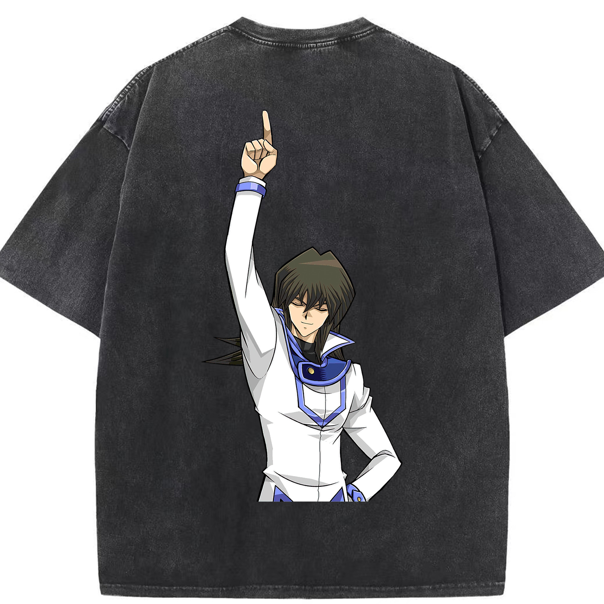 （画像用） 遊☆戯☆王 Yu-Gi-Oh! 綿100% ヴィンテージ風 半袖Tシャツ（背面プリント）