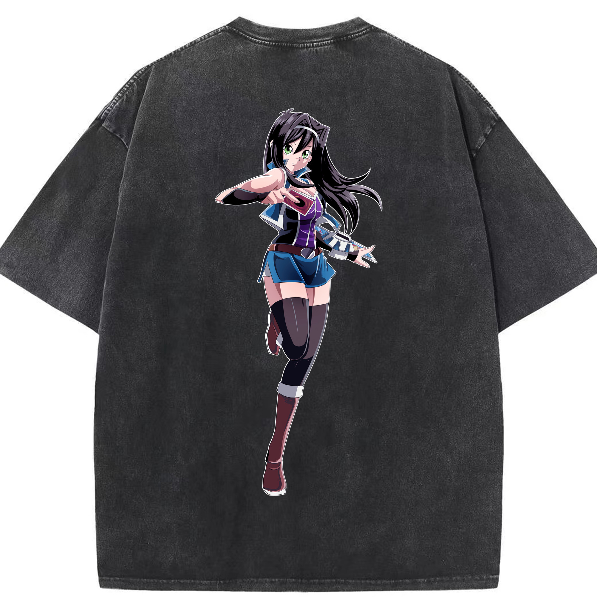 （画像用） 遊☆戯☆王 Yu-Gi-Oh! 綿100% ヴィンテージ風 半袖Tシャツ（背面プリント）