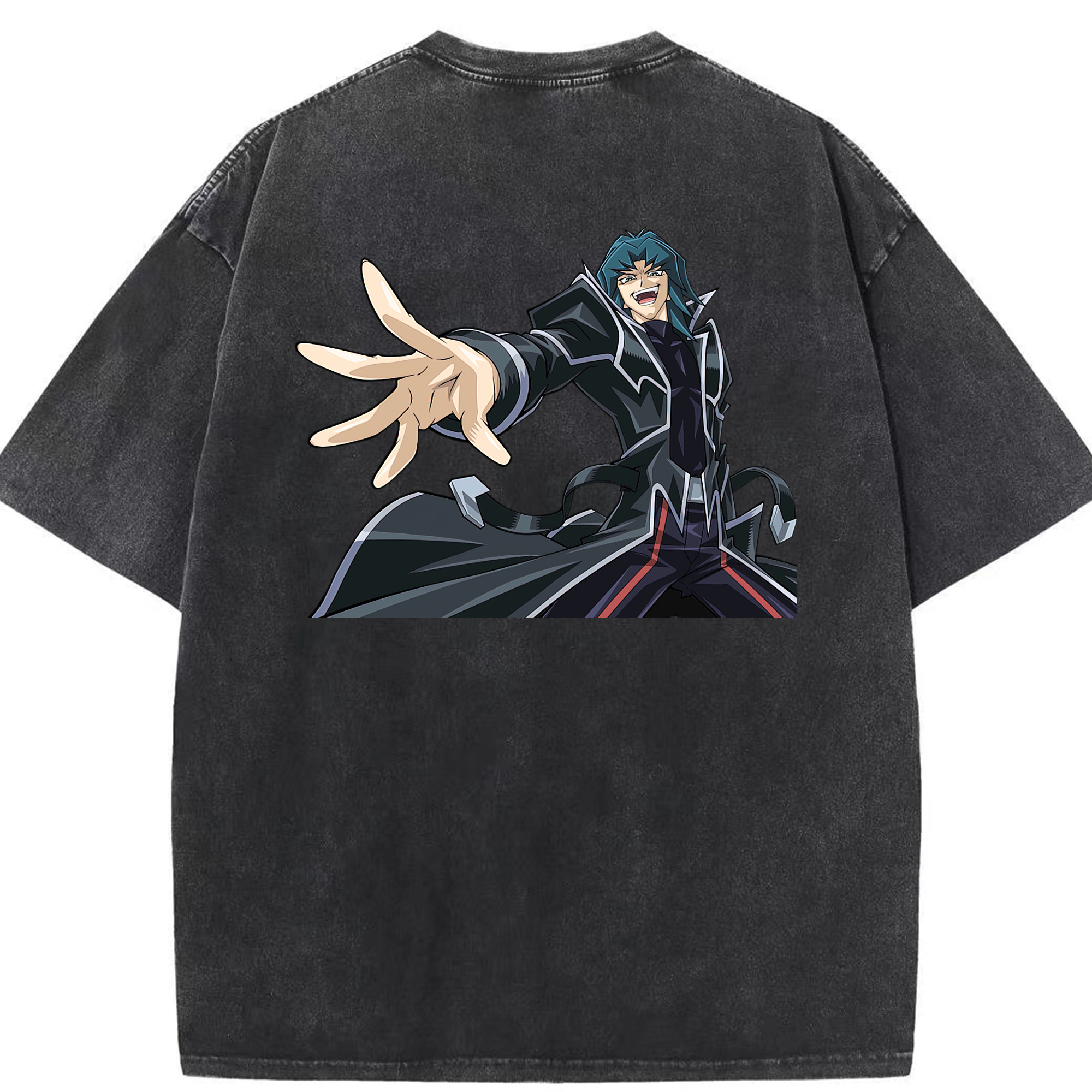 （画像用） 遊☆戯☆王 Yu-Gi-Oh! 綿100% ヴィンテージ風 半袖Tシャツ（背面プリント）