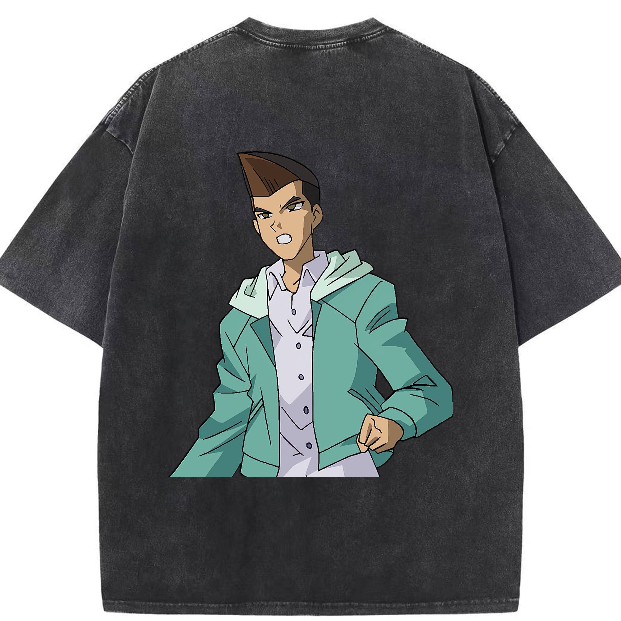 （画像用） 遊☆戯☆王 Yu-Gi-Oh! 綿100% ヴィンテージ風 半袖Tシャツ（背面プリント）