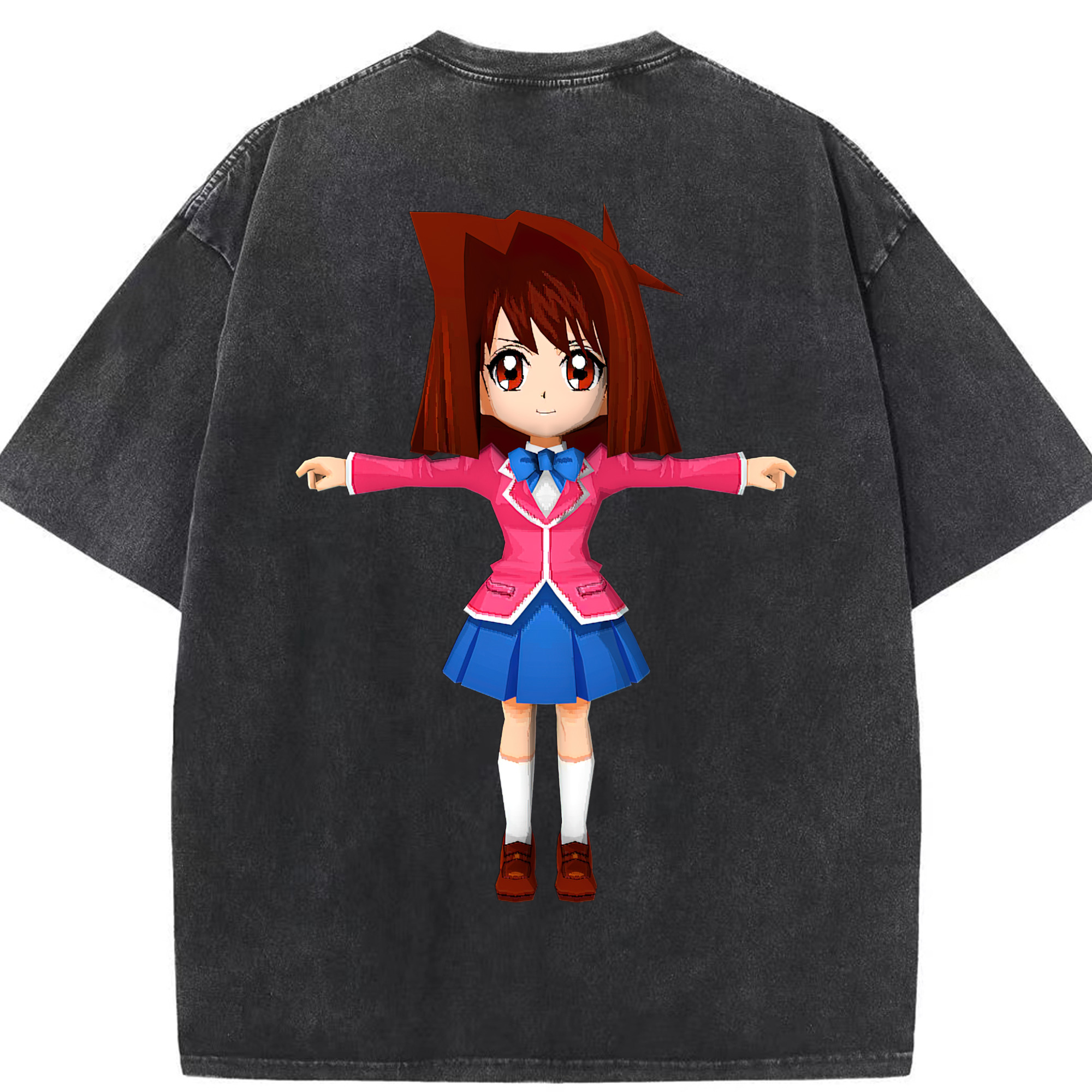 （画像用） 遊☆戯☆王 Yu-Gi-Oh! 綿100% ヴィンテージ風 半袖Tシャツ（背面プリント）