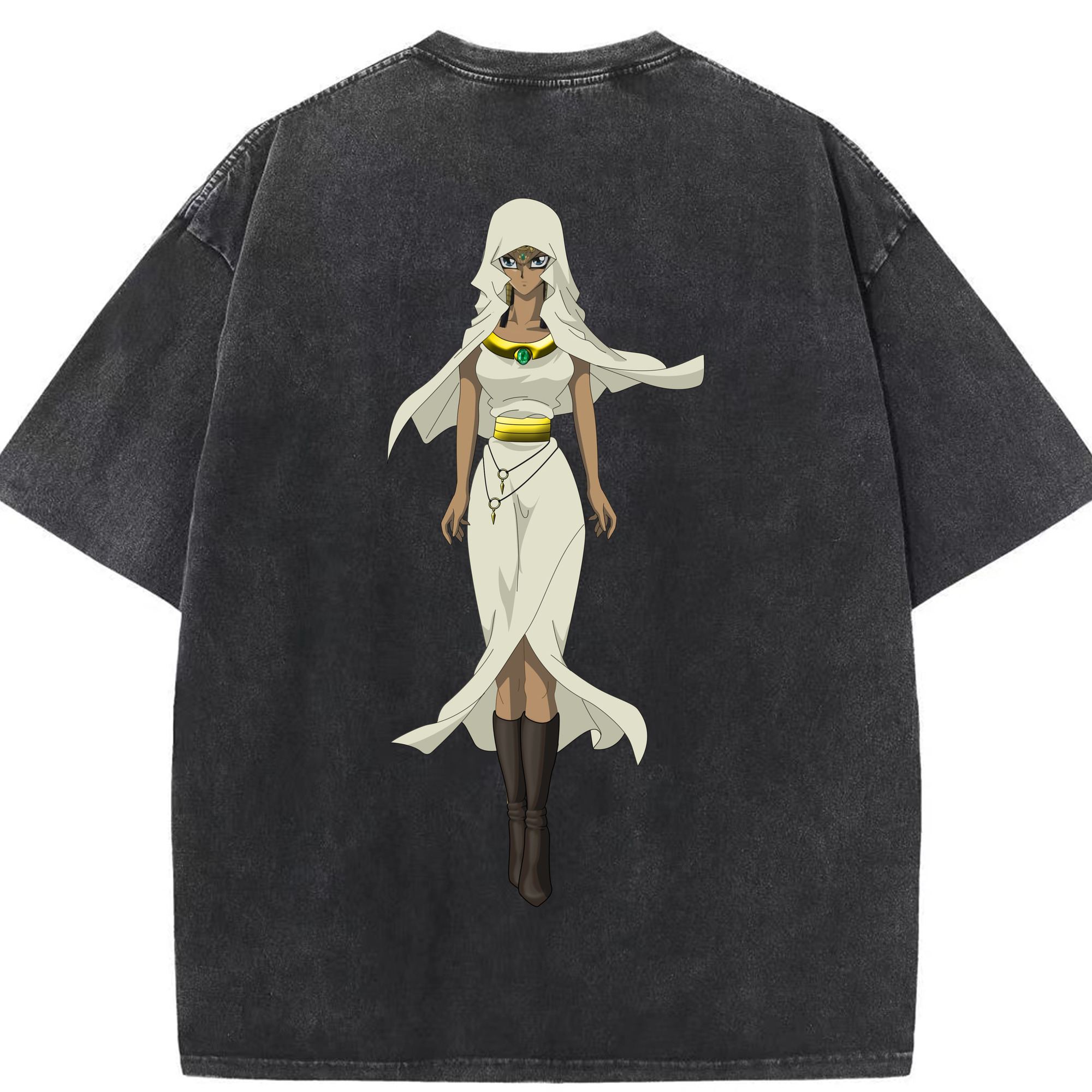 （画像用） 遊☆戯☆王 Yu-Gi-Oh! 綿100% ヴィンテージ風 半袖Tシャツ（背面プリント）