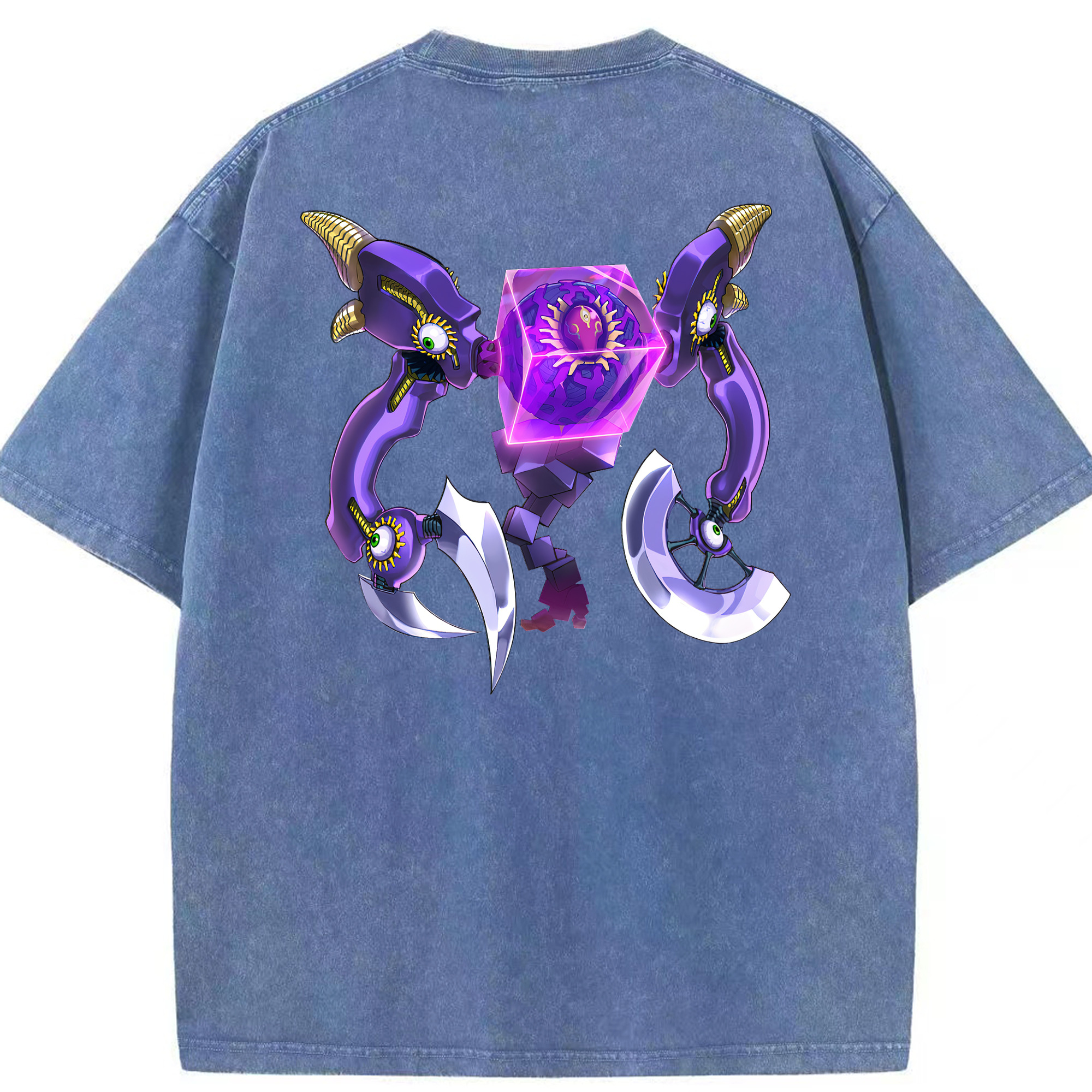 （画像用） 遊☆戯☆王 Yu-Gi-Oh! 綿100% ヴィンテージ風 半袖Tシャツ（背面プリント）