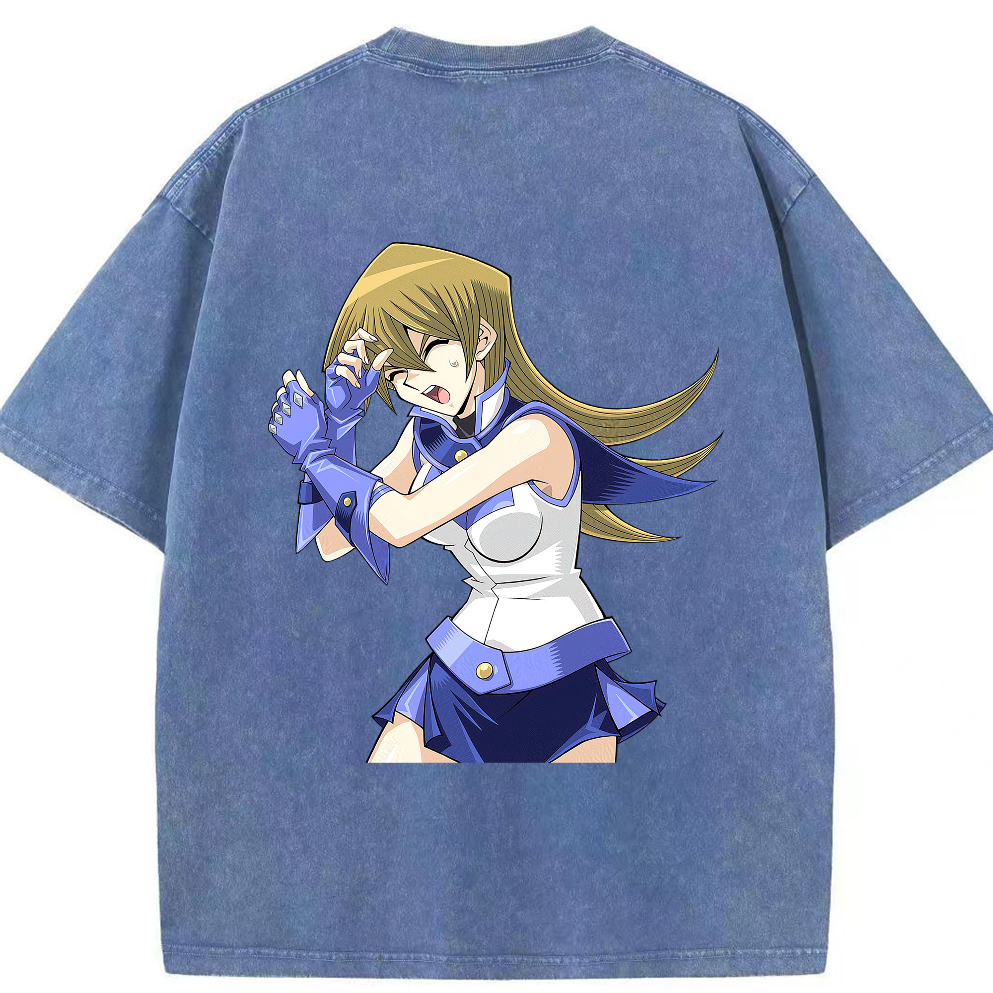（画像用） 遊☆戯☆王 Yu-Gi-Oh! 綿100% ヴィンテージ風 半袖Tシャツ（背面プリント）