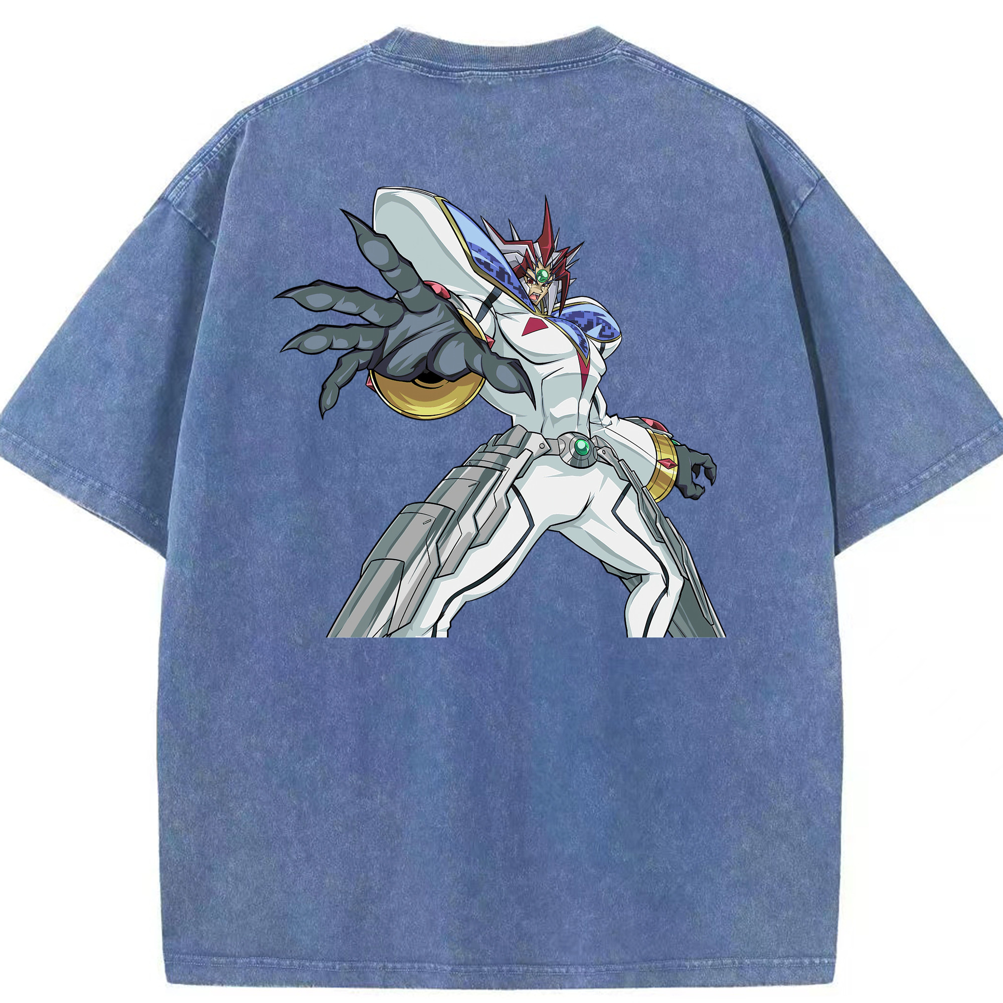 （画像用） 遊☆戯☆王 Yu-Gi-Oh! 綿100% ヴィンテージ風 半袖Tシャツ（背面プリント）