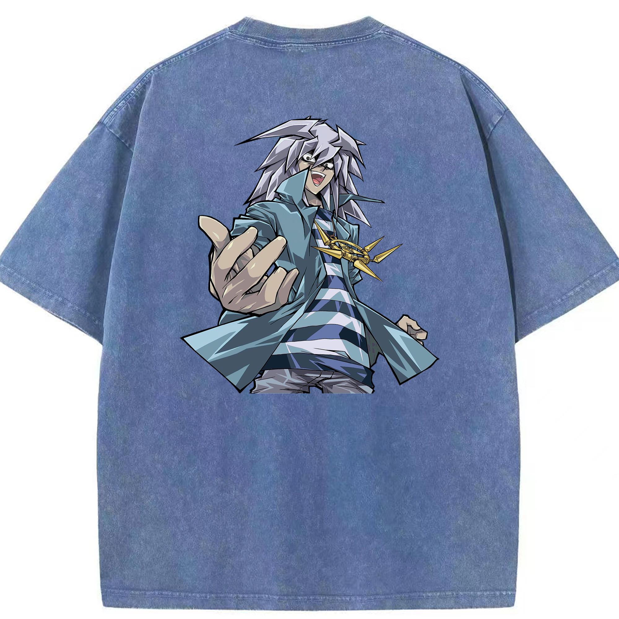 （画像用） 遊☆戯☆王 Yu-Gi-Oh! 綿100% ヴィンテージ風 半袖Tシャツ（背面プリント）