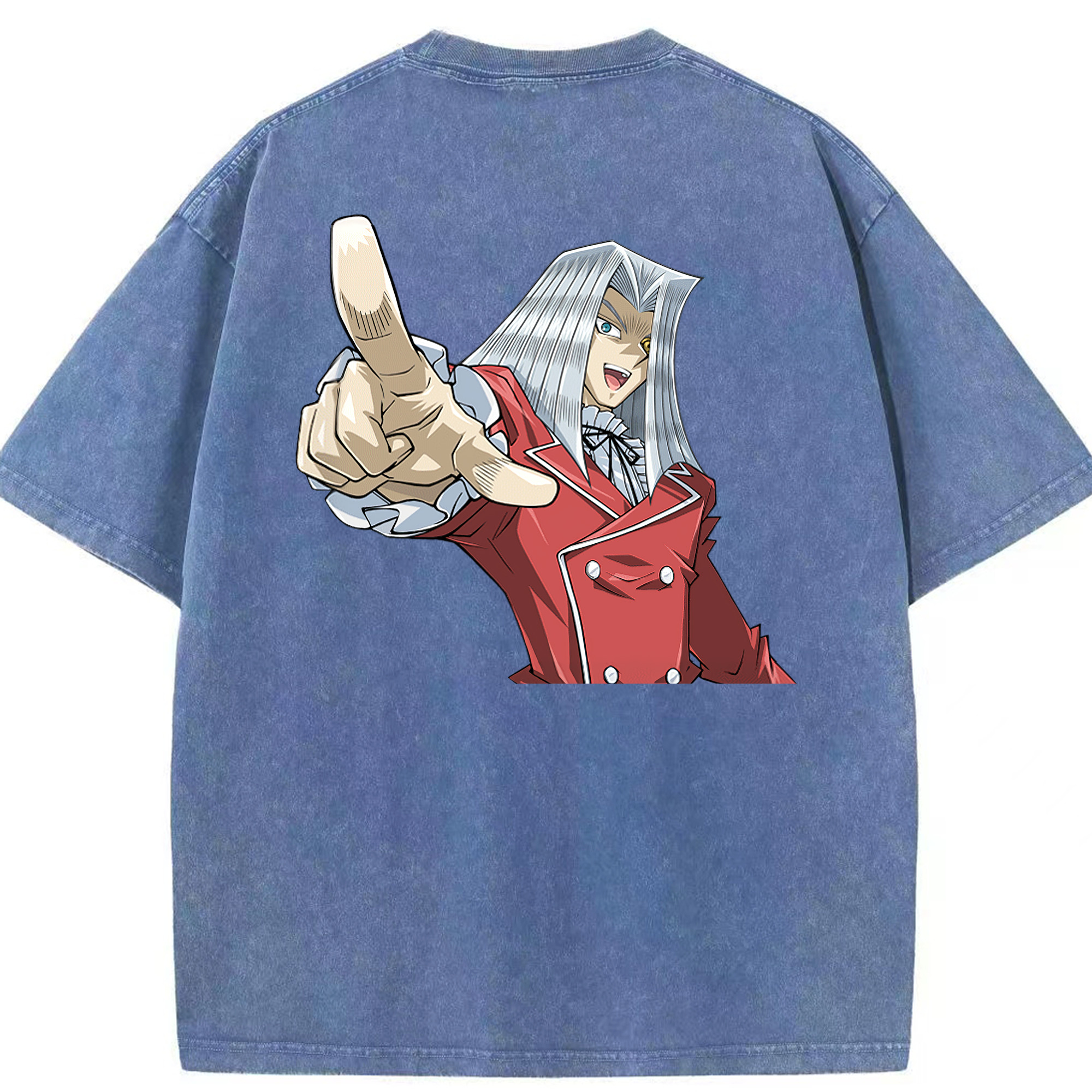 （画像用） 遊☆戯☆王 Yu-Gi-Oh! 綿100% ヴィンテージ風 半袖Tシャツ（背面プリント）