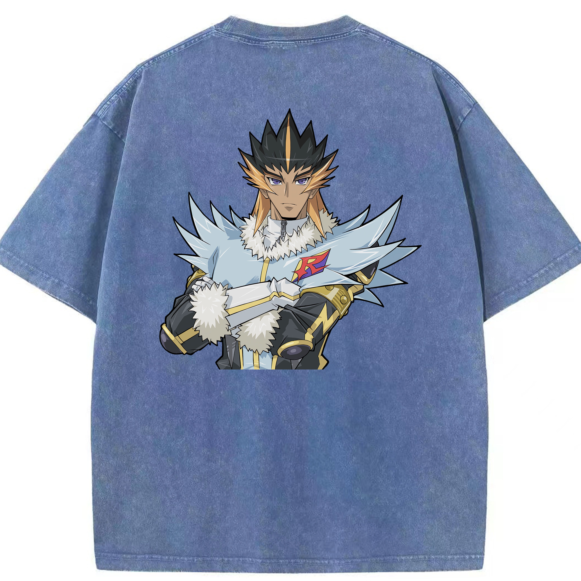 （画像用） 遊☆戯☆王 Yu-Gi-Oh! 綿100% ヴィンテージ風 半袖Tシャツ（背面プリント）