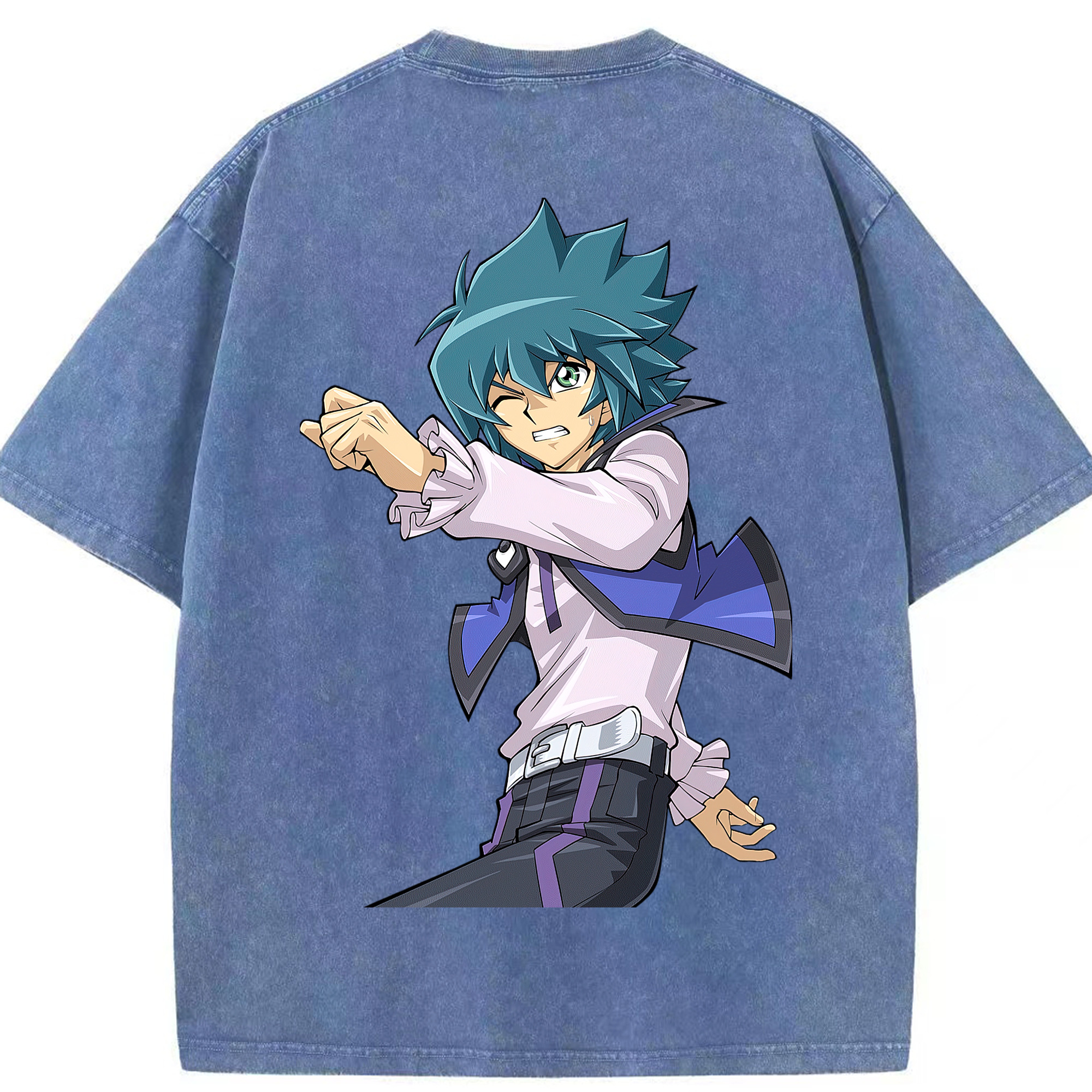 （画像用） 遊☆戯☆王 Yu-Gi-Oh! 綿100% ヴィンテージ風 半袖Tシャツ（背面プリント）