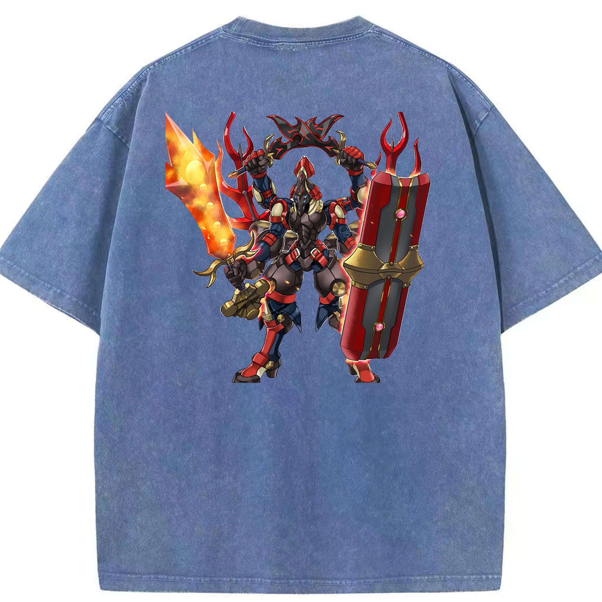（画像用） 遊☆戯☆王 Yu-Gi-Oh! 綿100% ヴィンテージ風 半袖Tシャツ（背面プリント）