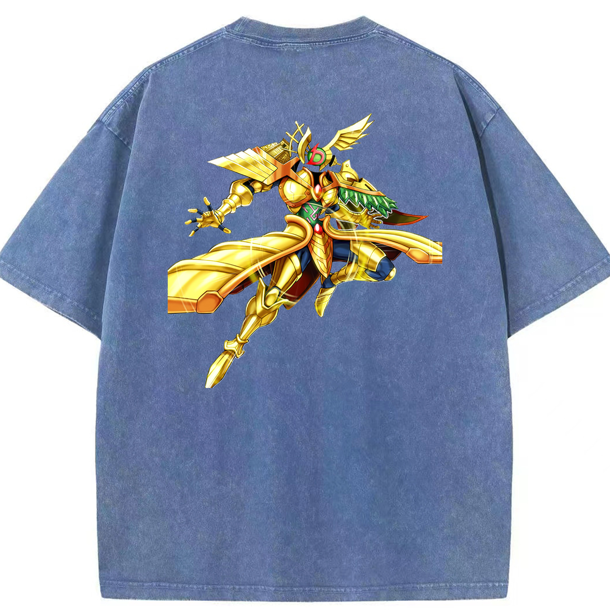 （画像用） 遊☆戯☆王 Yu-Gi-Oh! 綿100% ヴィンテージ風 半袖Tシャツ（背面プリント）
