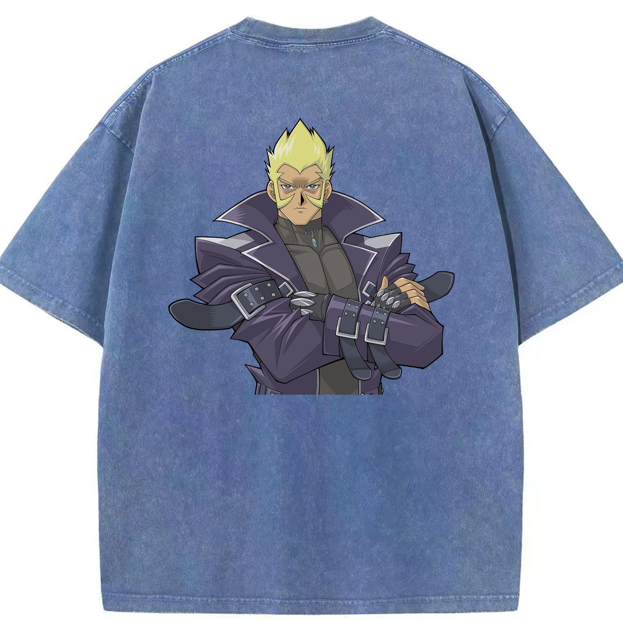 （画像用） 遊☆戯☆王 Yu-Gi-Oh! 綿100% ヴィンテージ風 半袖Tシャツ（背面プリント）