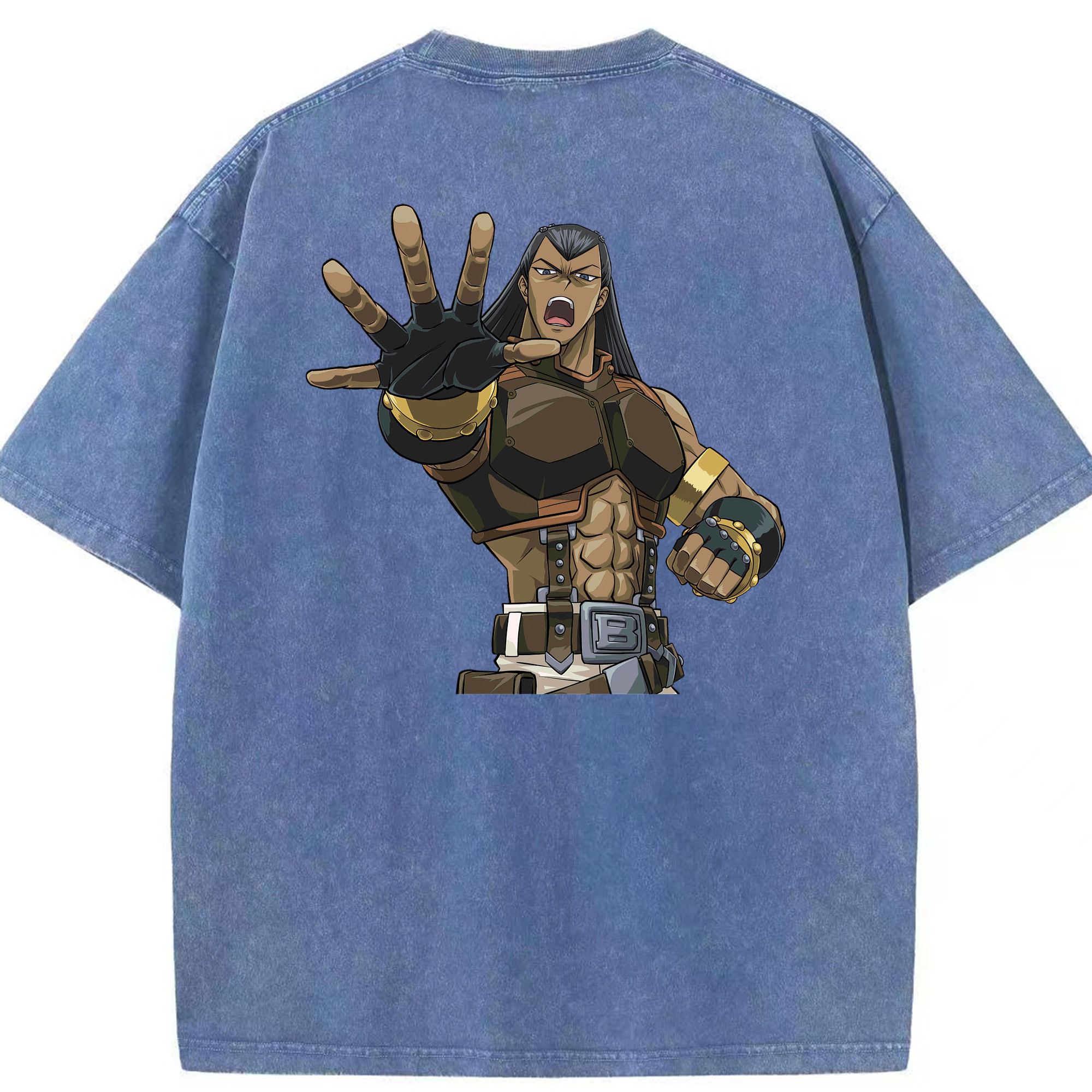 （画像用） 遊☆戯☆王 Yu-Gi-Oh! 綿100% ヴィンテージ風 半袖Tシャツ（背面プリント）