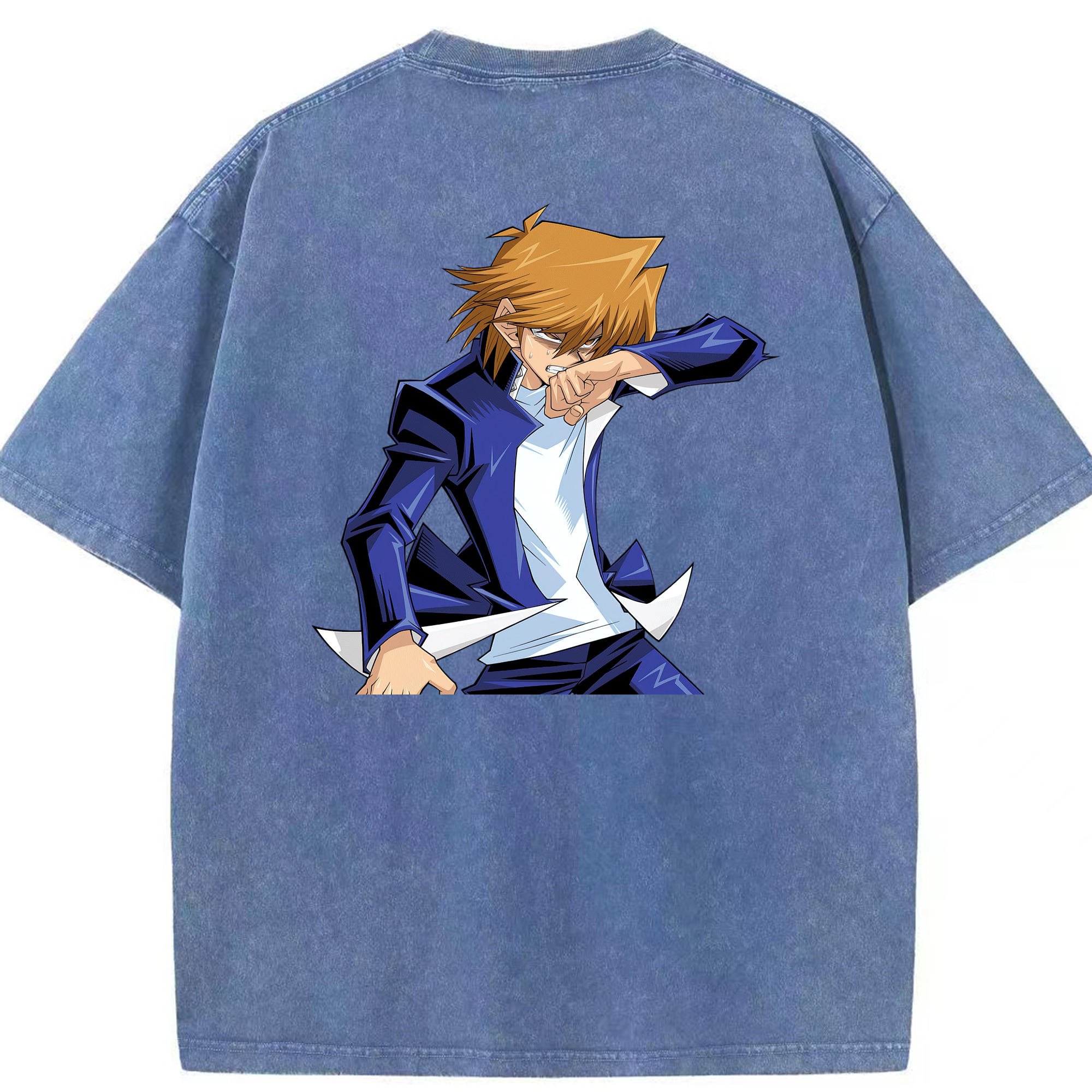 （画像用） 遊☆戯☆王 Yu-Gi-Oh! 綿100% ヴィンテージ風 半袖Tシャツ（背面プリント）