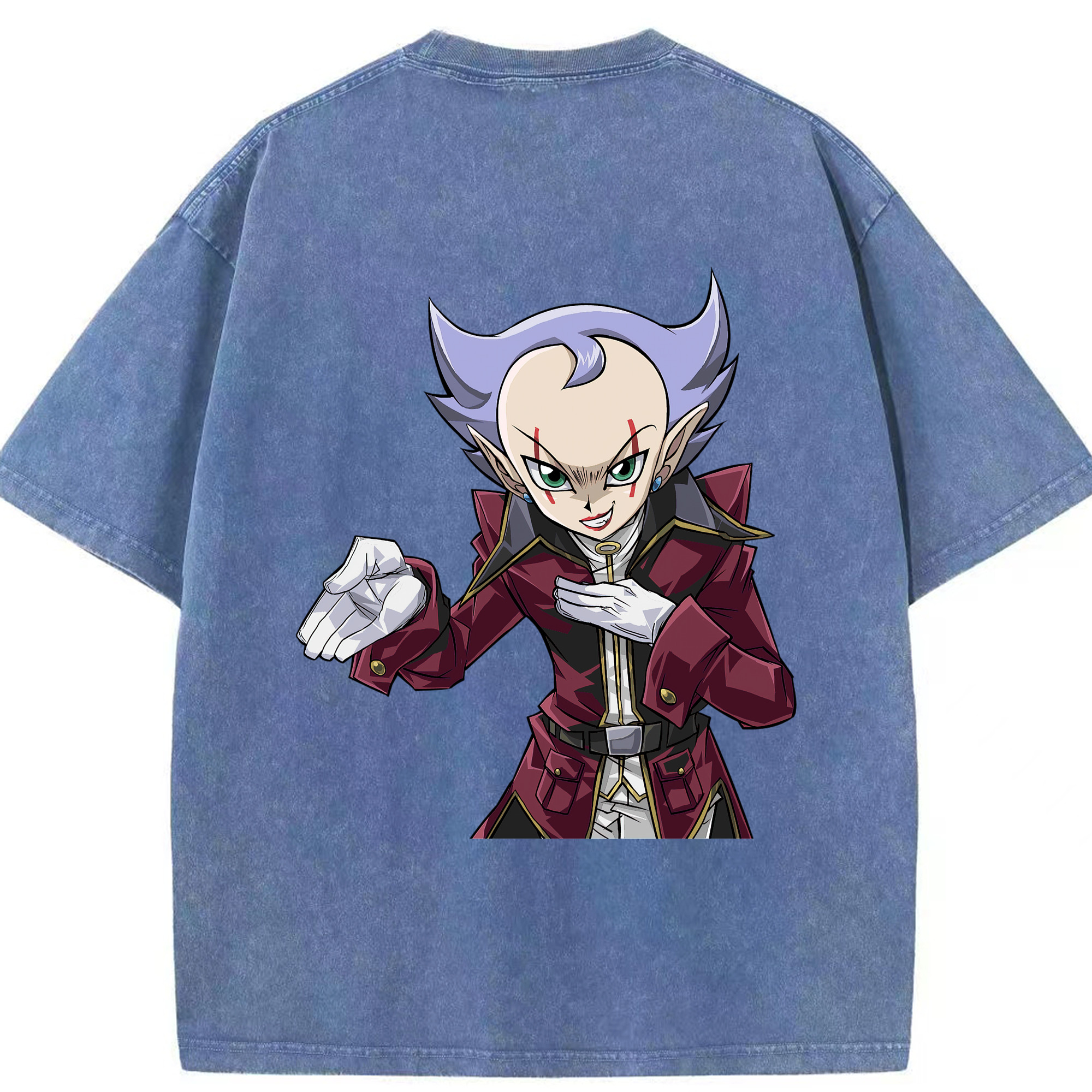 （画像用） 遊☆戯☆王 Yu-Gi-Oh! 綿100% ヴィンテージ風 半袖Tシャツ（背面プリント）