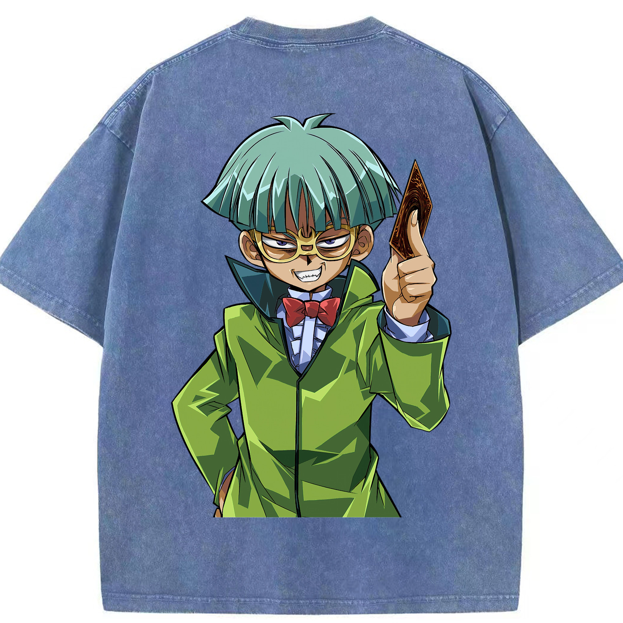 （画像用） 遊☆戯☆王 Yu-Gi-Oh! 綿100% ヴィンテージ風 半袖Tシャツ（背面プリント）