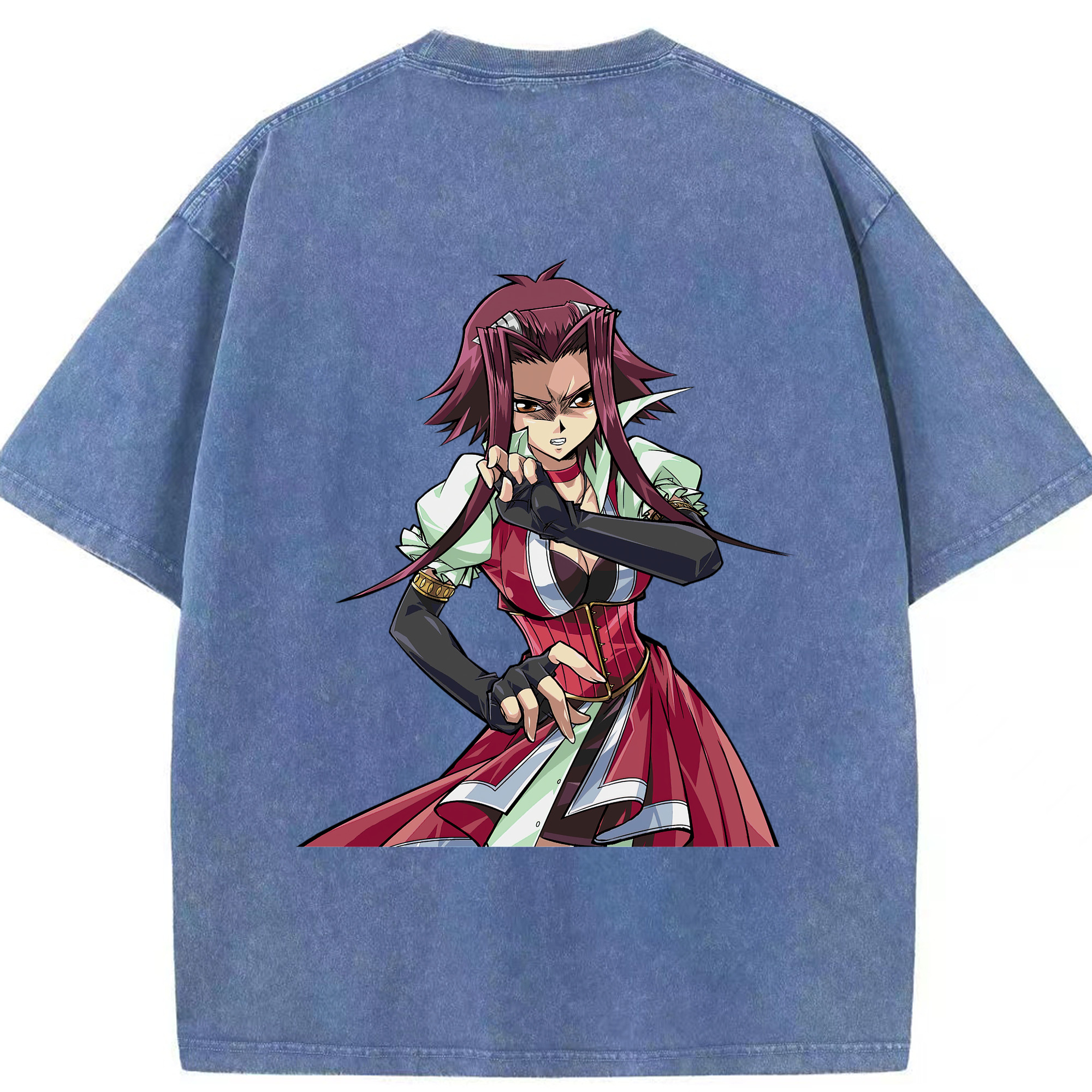 （画像用） 遊☆戯☆王 Yu-Gi-Oh! 綿100% ヴィンテージ風 半袖Tシャツ（背面プリント）