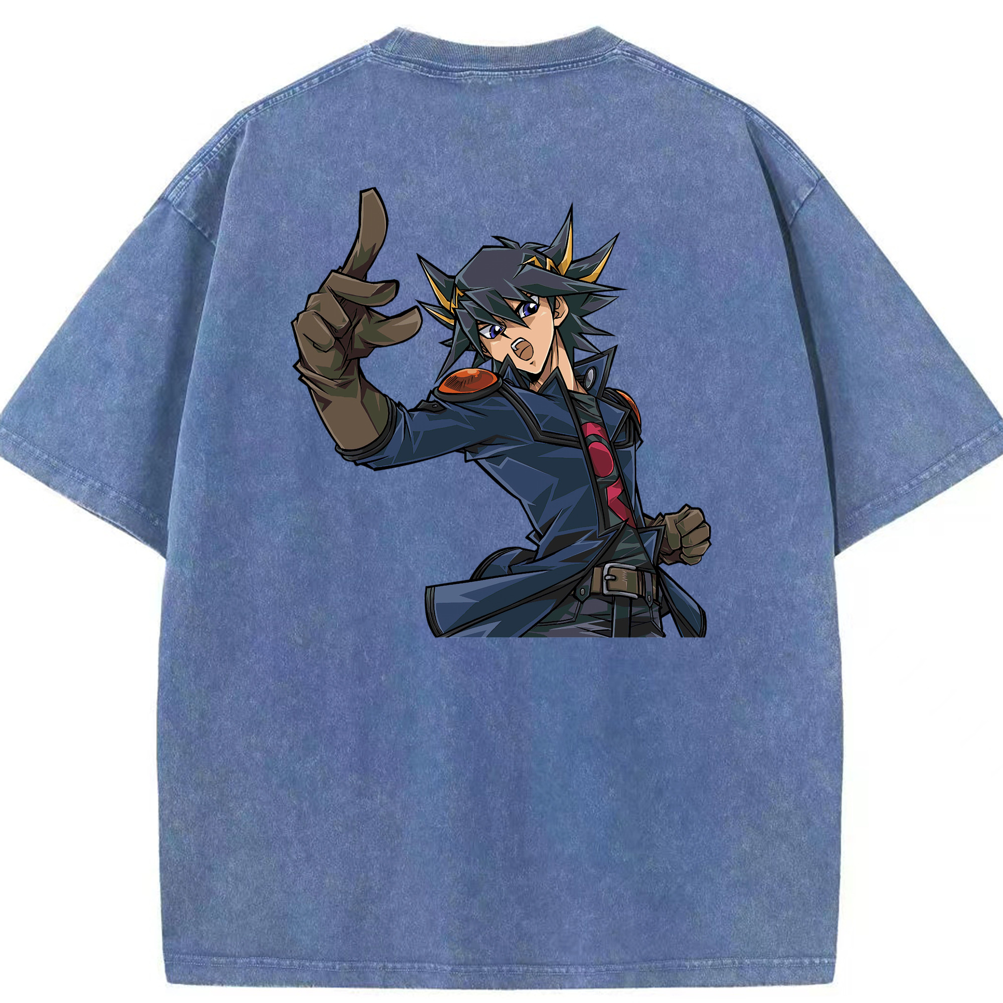（画像用） 遊☆戯☆王 Yu-Gi-Oh! 綿100% ヴィンテージ風 半袖Tシャツ（背面プリント）