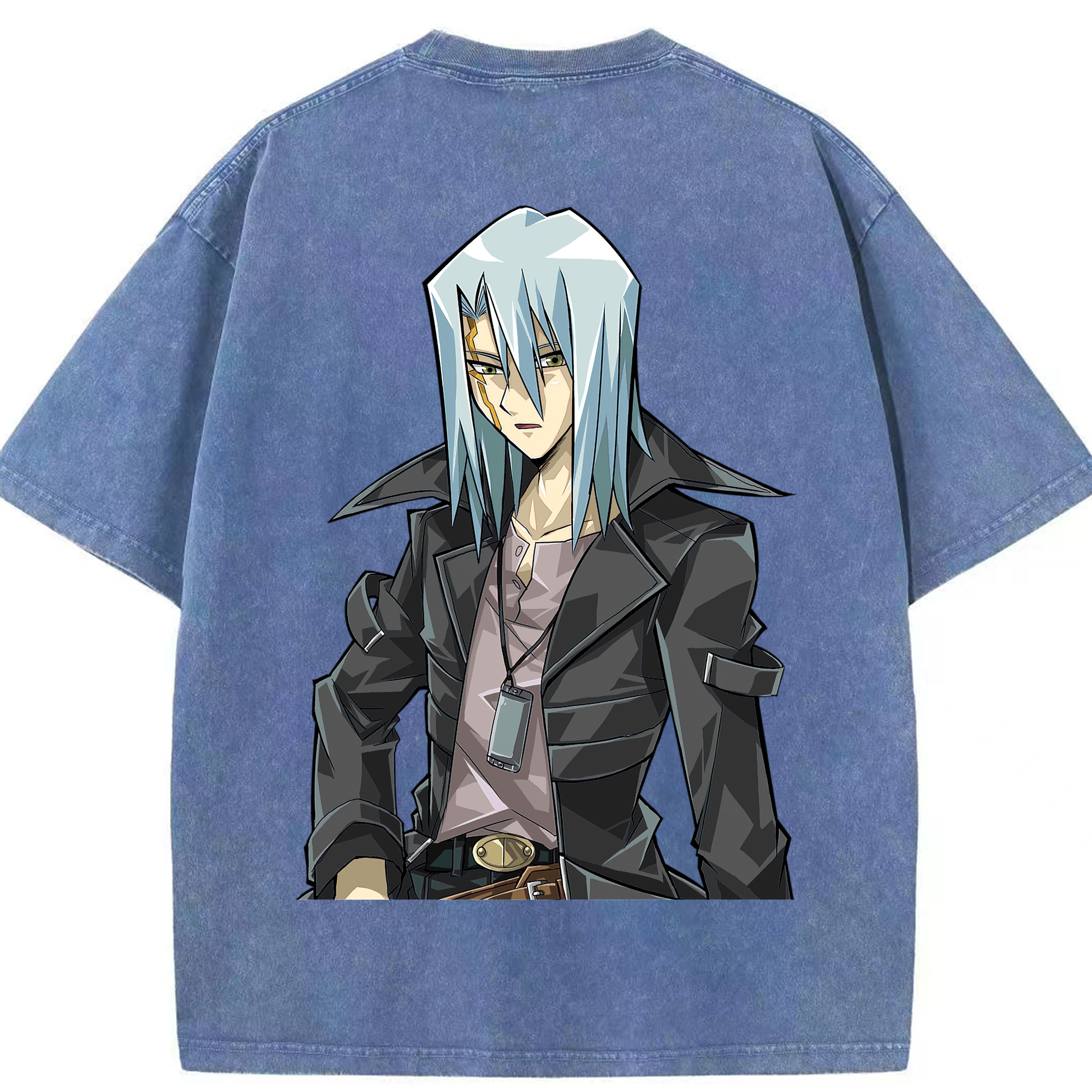 （画像用） 遊☆戯☆王 Yu-Gi-Oh! 綿100% ヴィンテージ風 半袖Tシャツ（背面プリント）