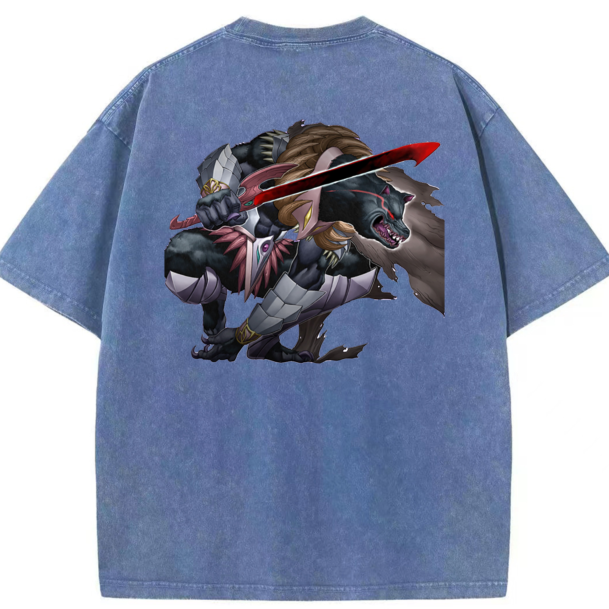（画像用） 遊☆戯☆王 Yu-Gi-Oh! 綿100% ヴィンテージ風 半袖Tシャツ（背面プリント）