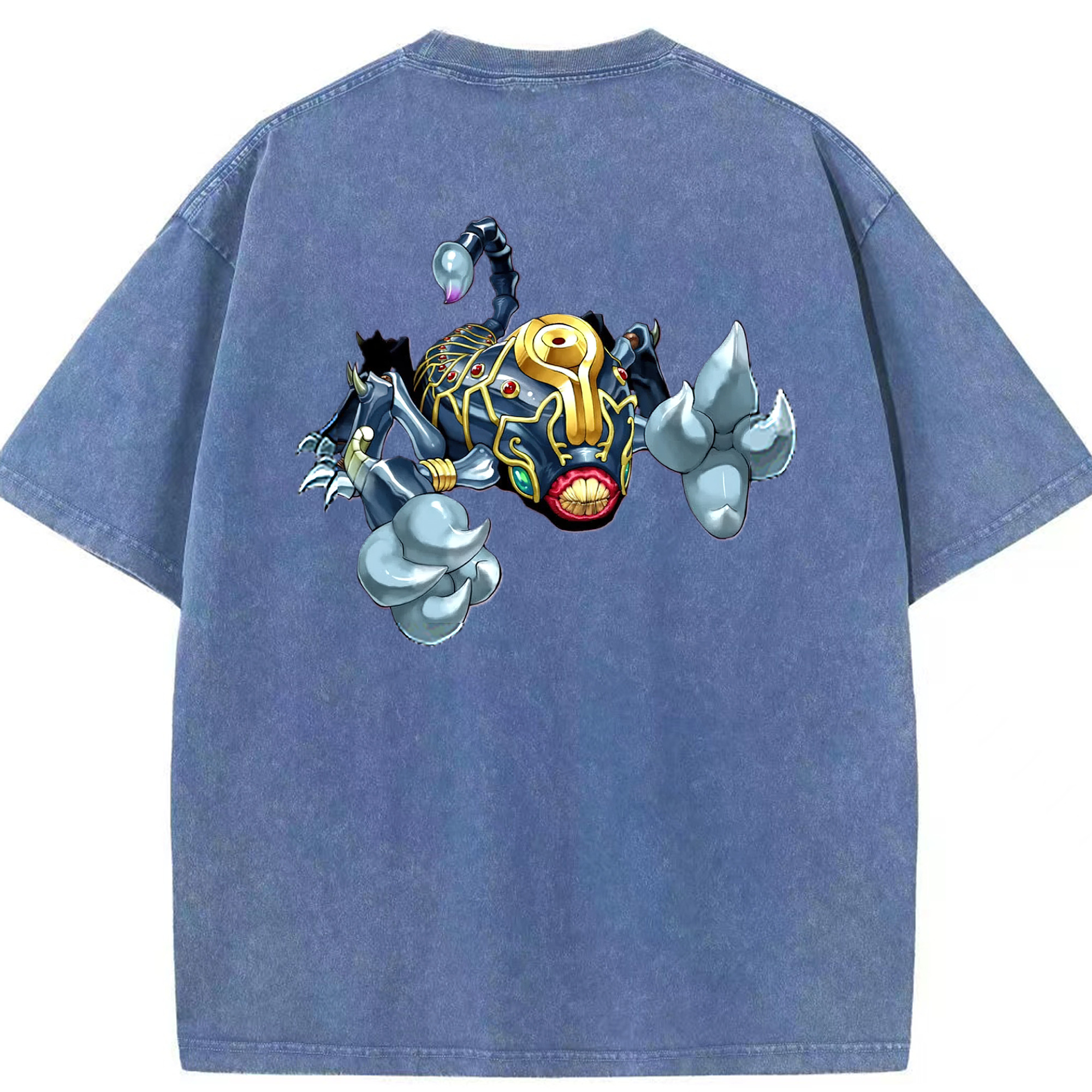 （画像用） 遊☆戯☆王 Yu-Gi-Oh! 綿100% ヴィンテージ風 半袖Tシャツ（背面プリント）