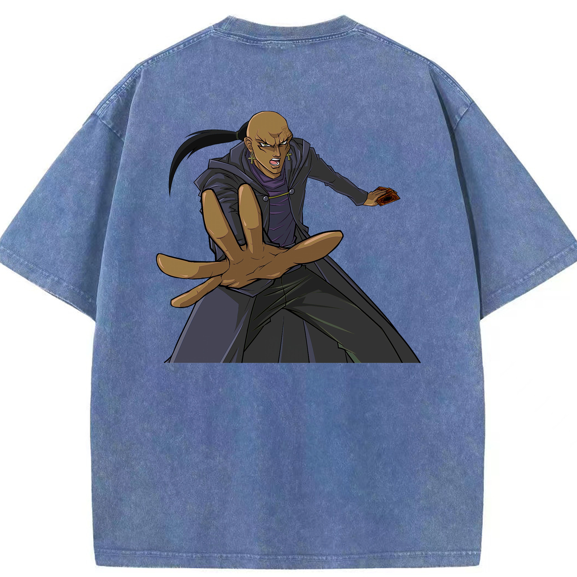 （画像用） 遊☆戯☆王 Yu-Gi-Oh! 綿100% ヴィンテージ風 半袖Tシャツ（背面プリント）
