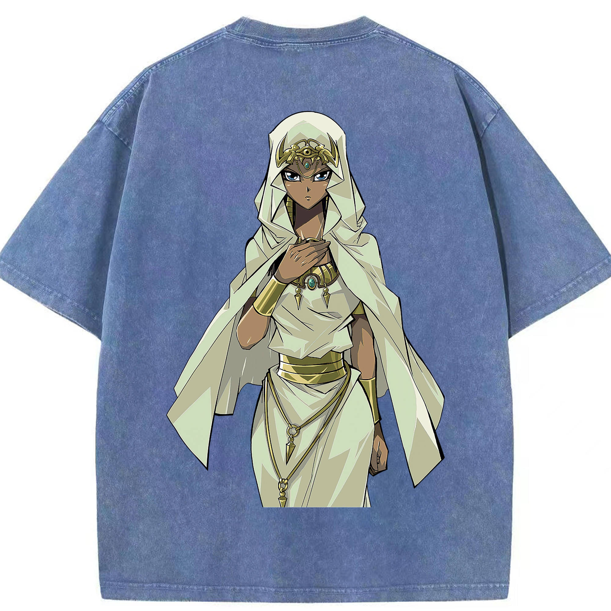 （画像用） 遊☆戯☆王 Yu-Gi-Oh! 綿100% ヴィンテージ風 半袖Tシャツ（背面プリント）