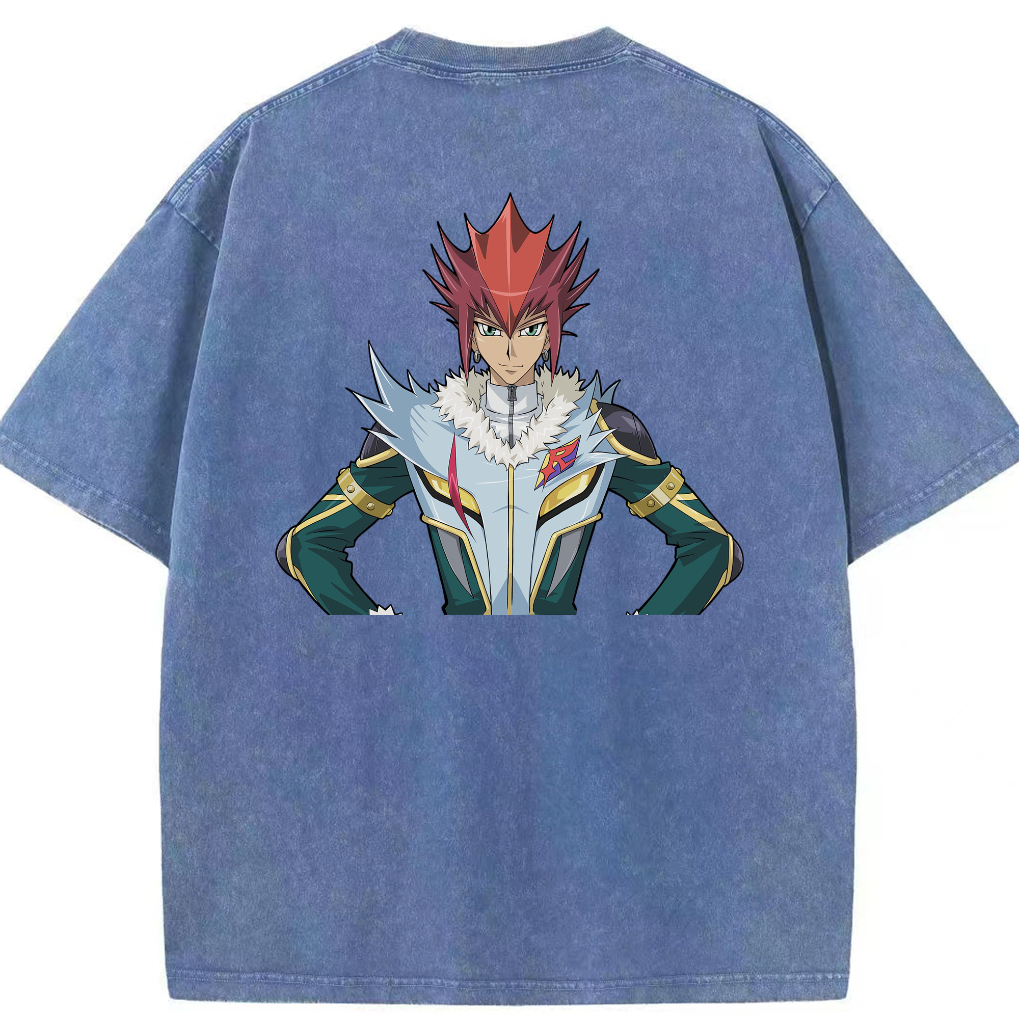 （画像用） 遊☆戯☆王 Yu-Gi-Oh! 綿100% ヴィンテージ風 半袖Tシャツ（背面プリント）