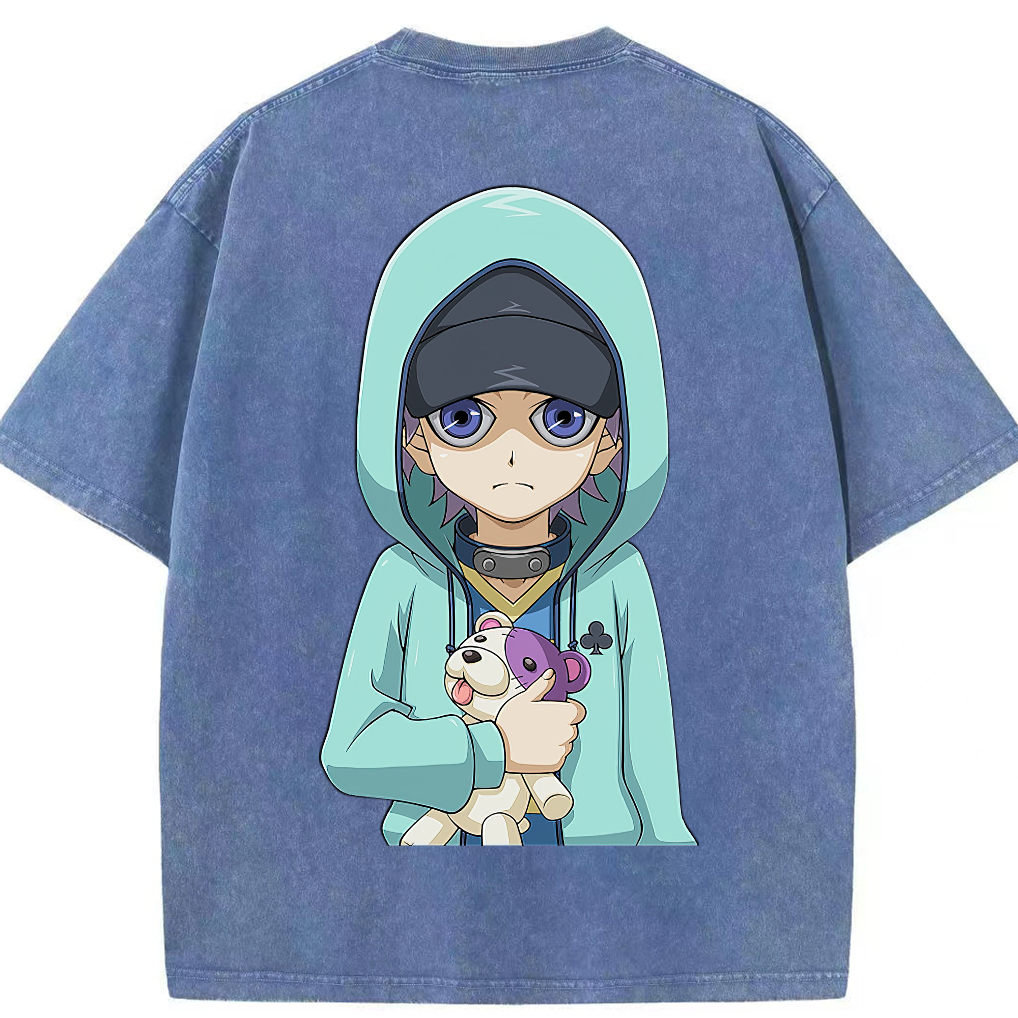 （画像用） 遊☆戯☆王 Yu-Gi-Oh! 綿100% ヴィンテージ風 半袖Tシャツ（背面プリント）
