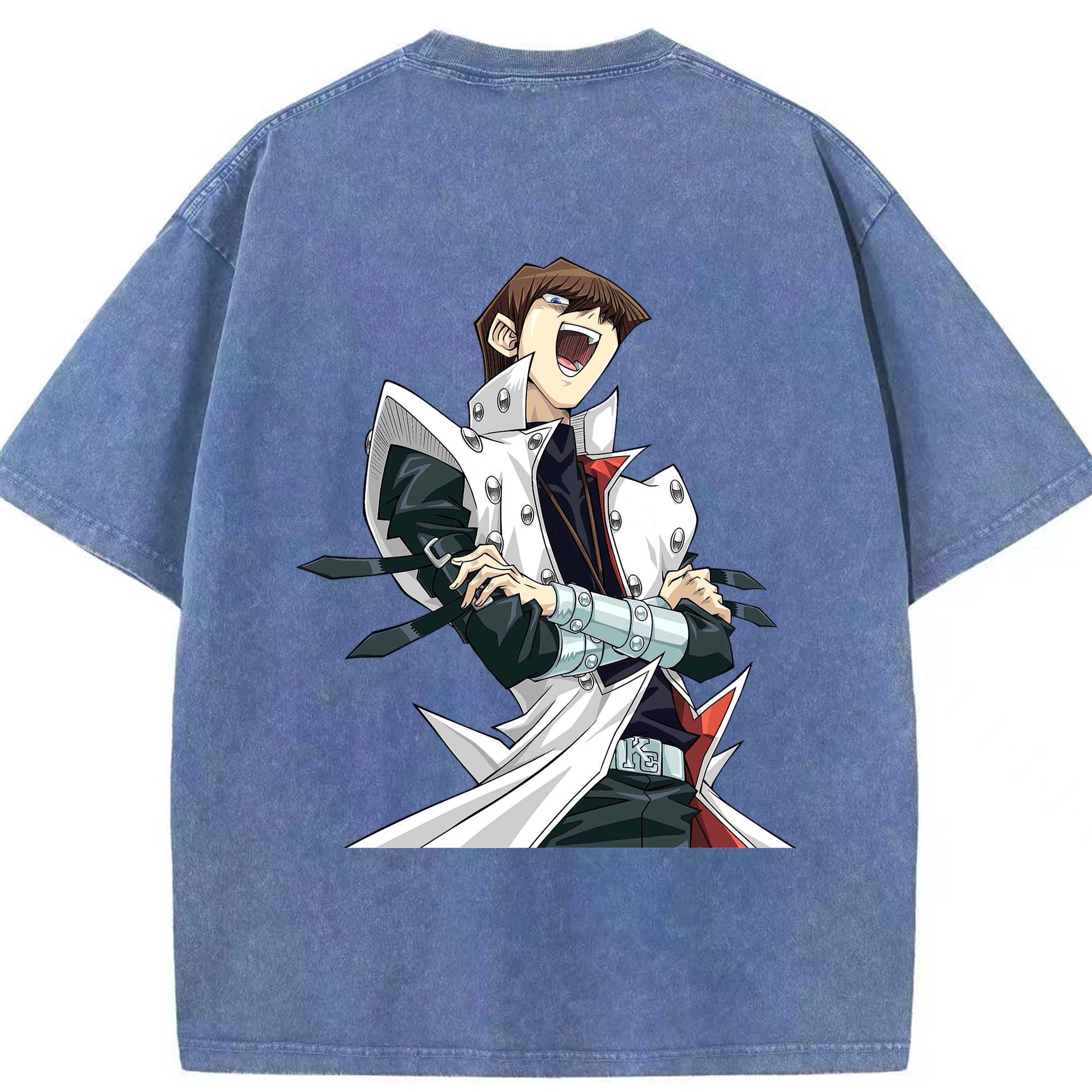（画像用） 遊☆戯☆王 Yu-Gi-Oh! 綿100% ヴィンテージ風 半袖Tシャツ（背面プリント）