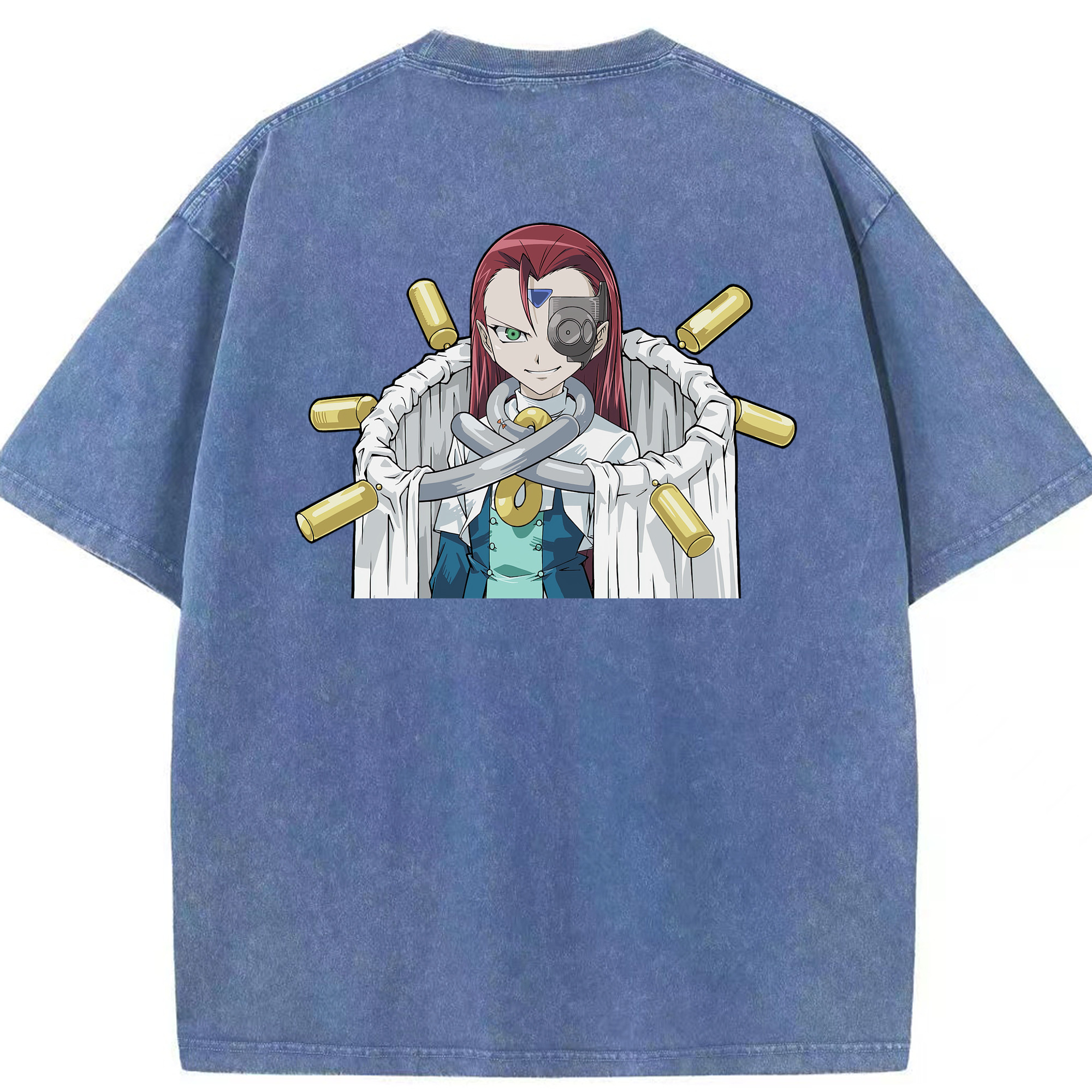 （画像用） 遊☆戯☆王 Yu-Gi-Oh! 綿100% ヴィンテージ風 半袖Tシャツ（背面プリント）