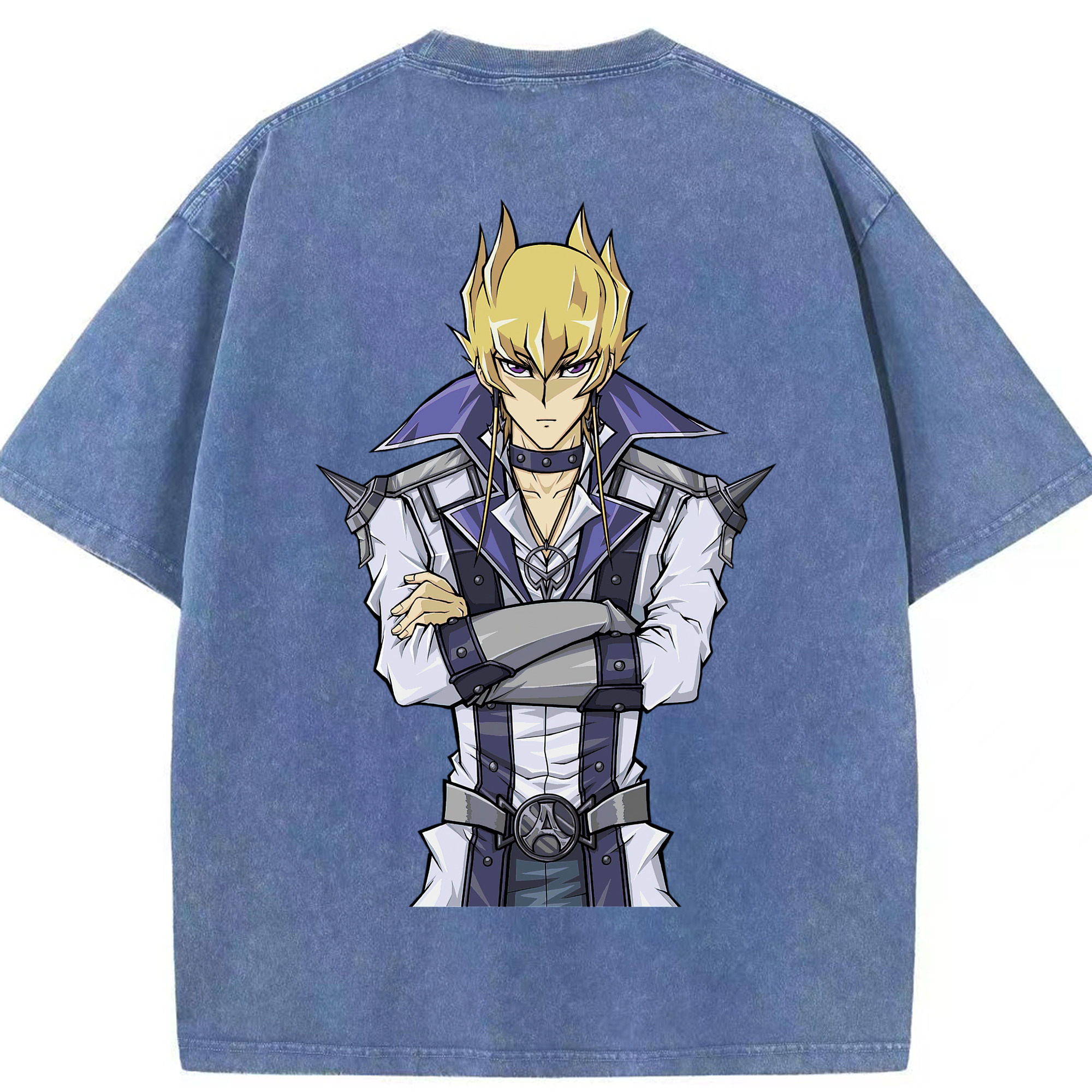 （画像用） 遊☆戯☆王 Yu-Gi-Oh! 綿100% ヴィンテージ風 半袖Tシャツ（背面プリント）