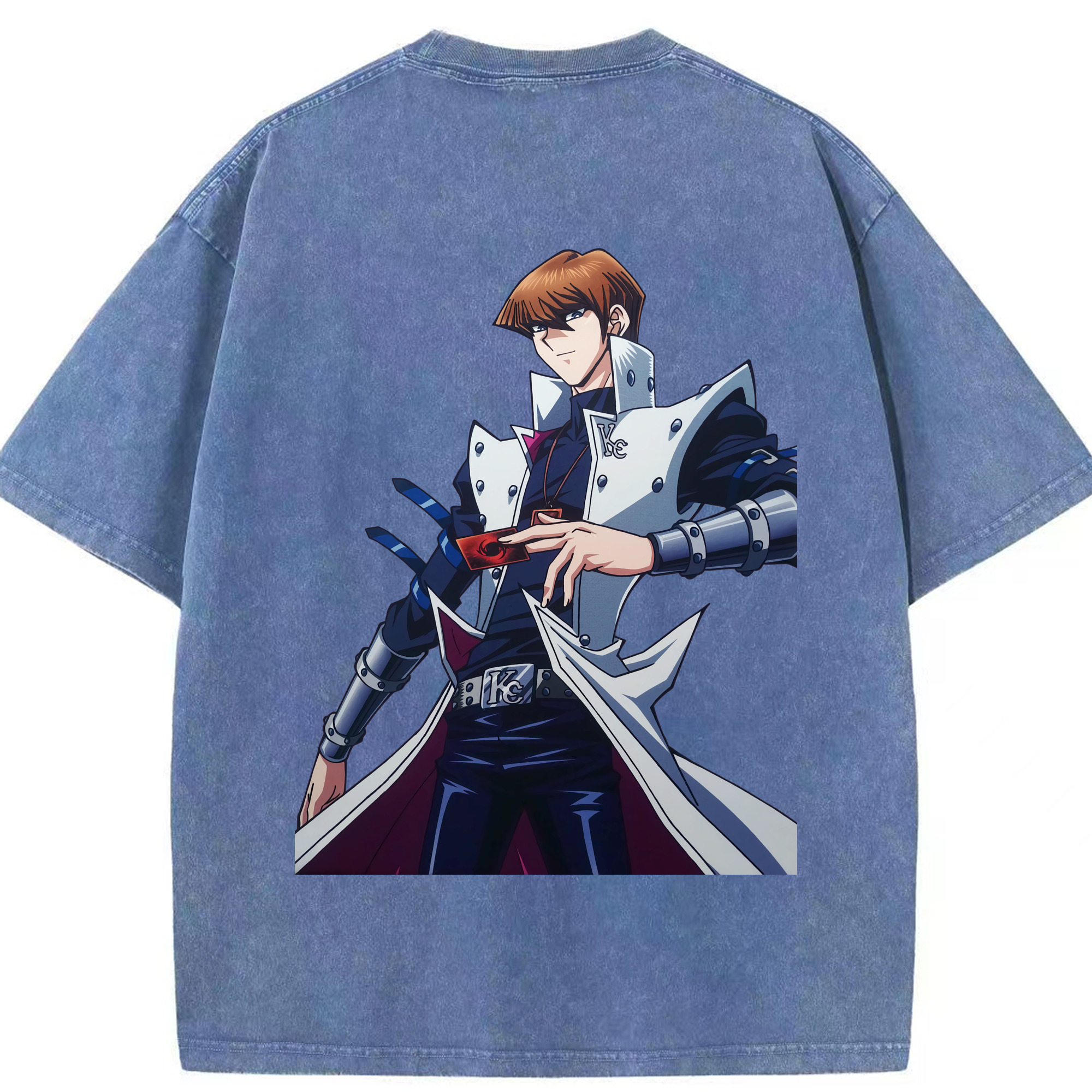 （画像用） 遊☆戯☆王 Yu-Gi-Oh! 綿100% ヴィンテージ風 半袖Tシャツ（背面プリント）